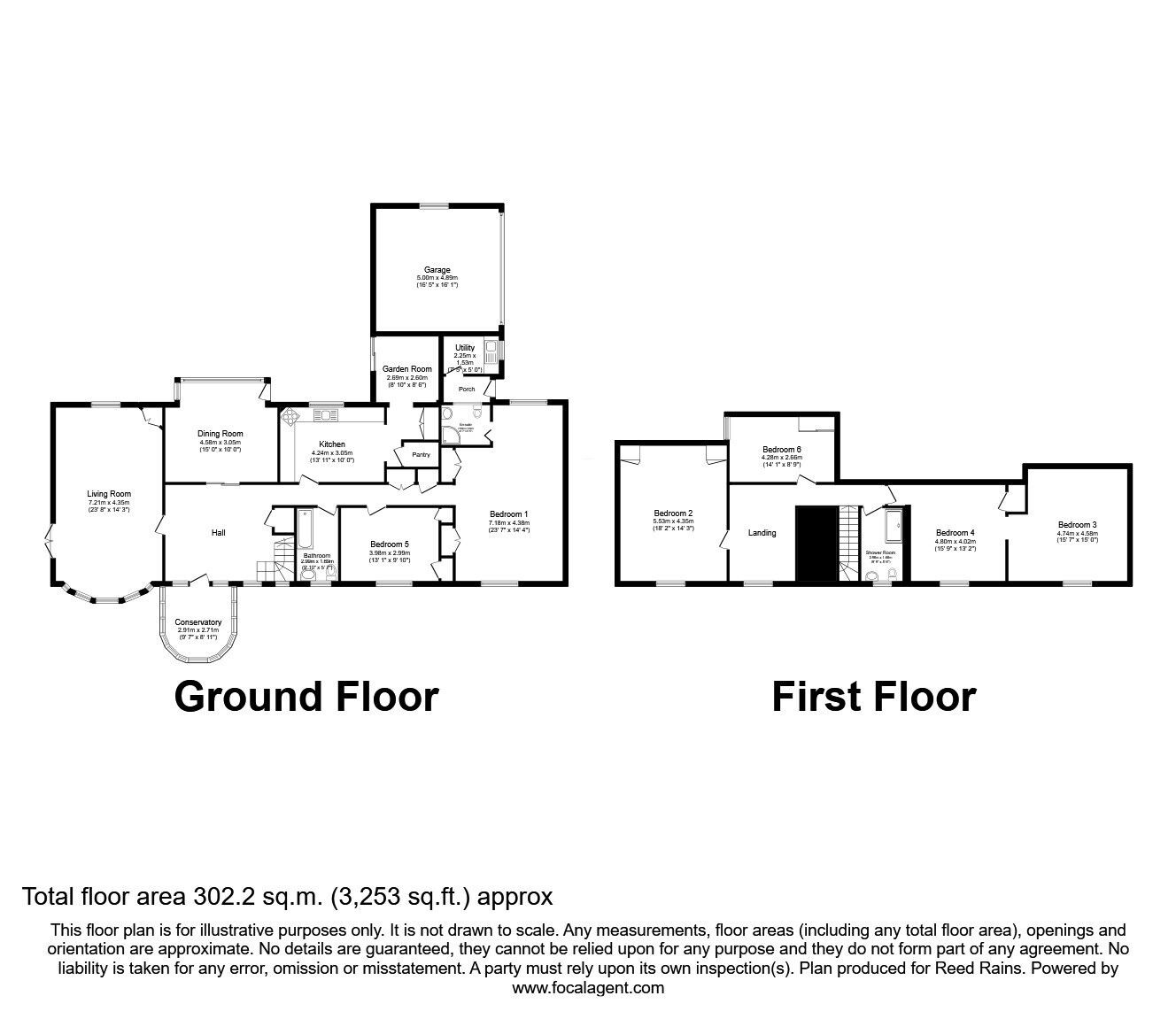 Floorplan of 4 bedroom Detached House for sale, Woodthorpe Park Drive, Wakefield, West Yorkshire, WF2