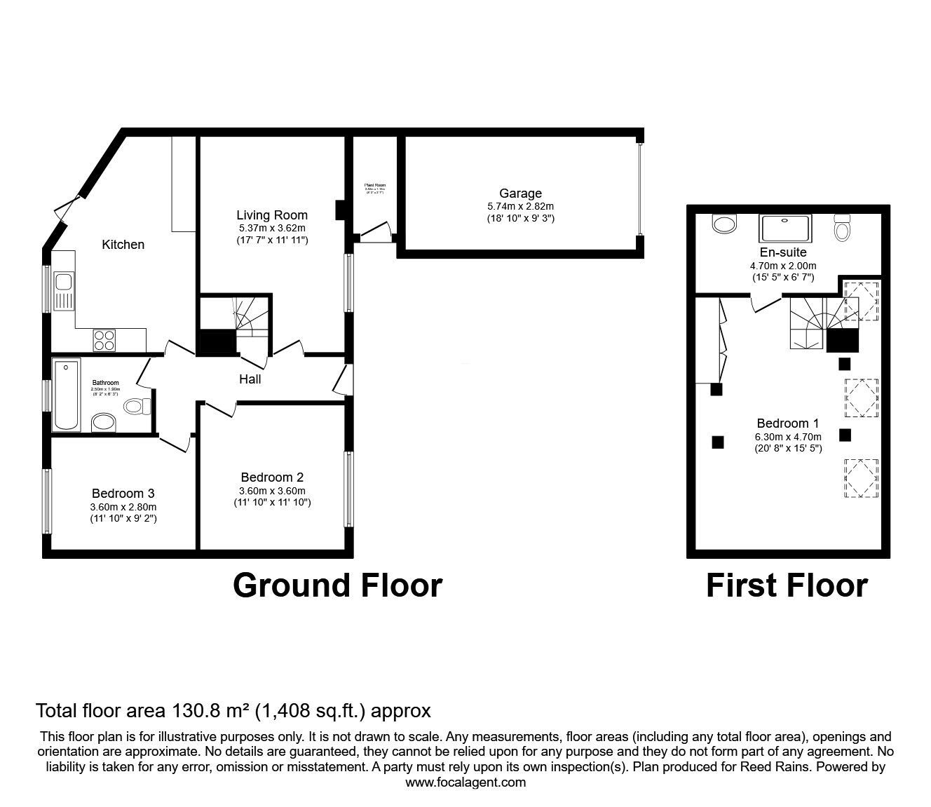 Floorplan of 3 bedroom Detached House for sale, Stoney Lane, Chapelthorpe, West Yorkshire, WF4