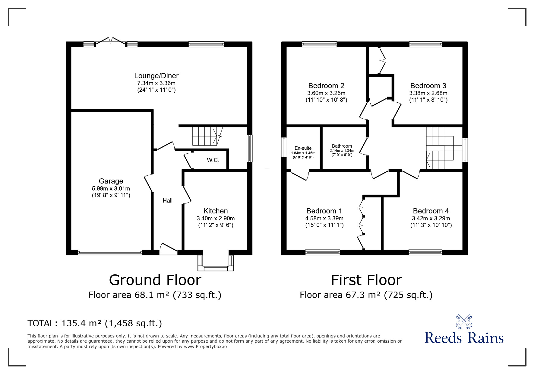 Floorplan of 4 bedroom Detached House for sale, Buckthorne Court, Normanton, West Yorkshire, WF6