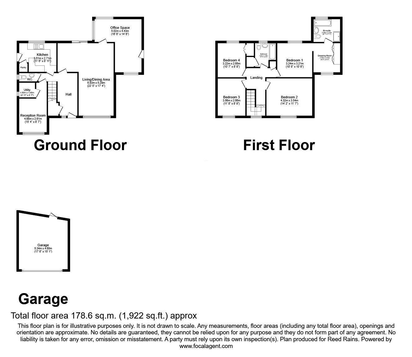 Floorplan of 4 bedroom Detached House for sale, Milnthorpe Drive, Wakefield, West Yorkshire, WF2