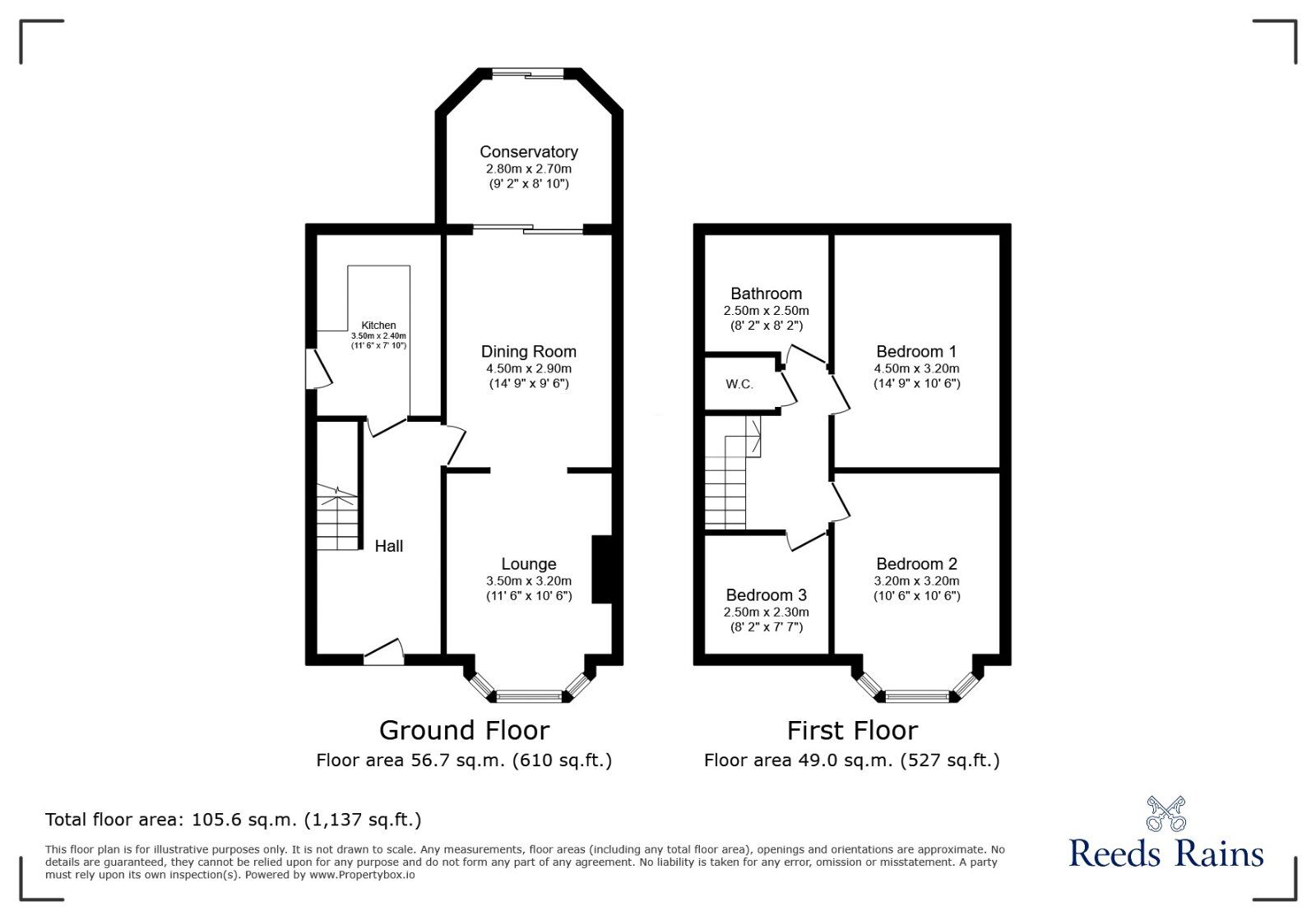 Floorplan of 3 bedroom Semi Detached House for sale, Weeland Road, Crofton, West Yorkshire, WF4