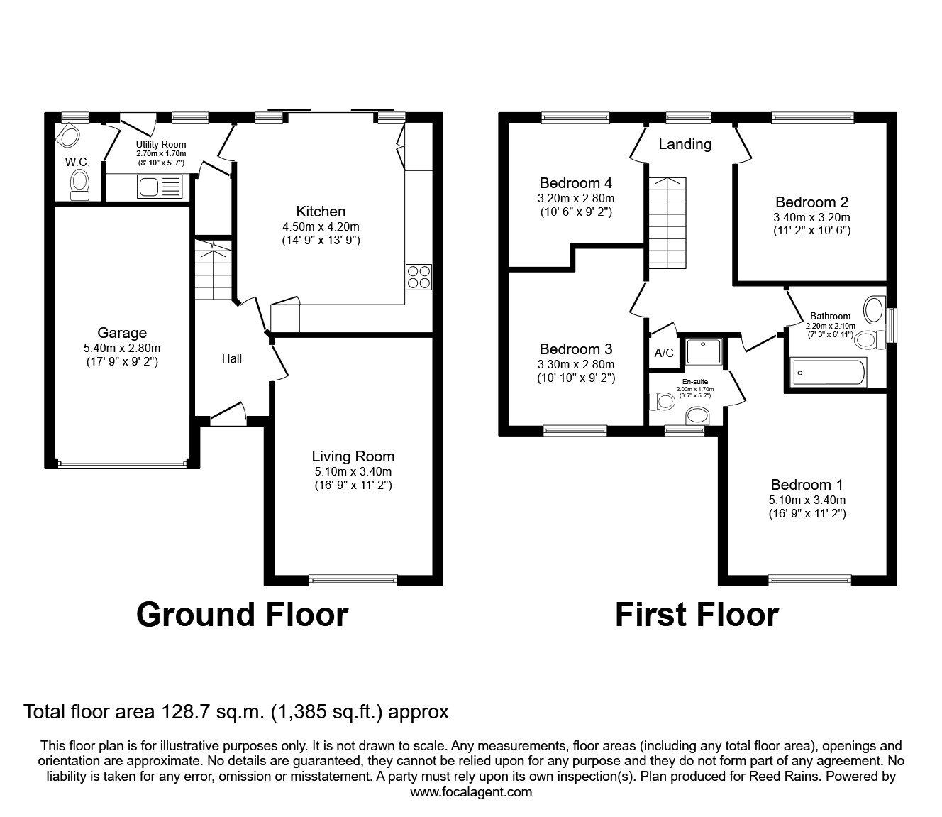 Floorplan of 4 bedroom Detached House for sale, Windmill Fold, Crofton, West Yorkshire, WF4