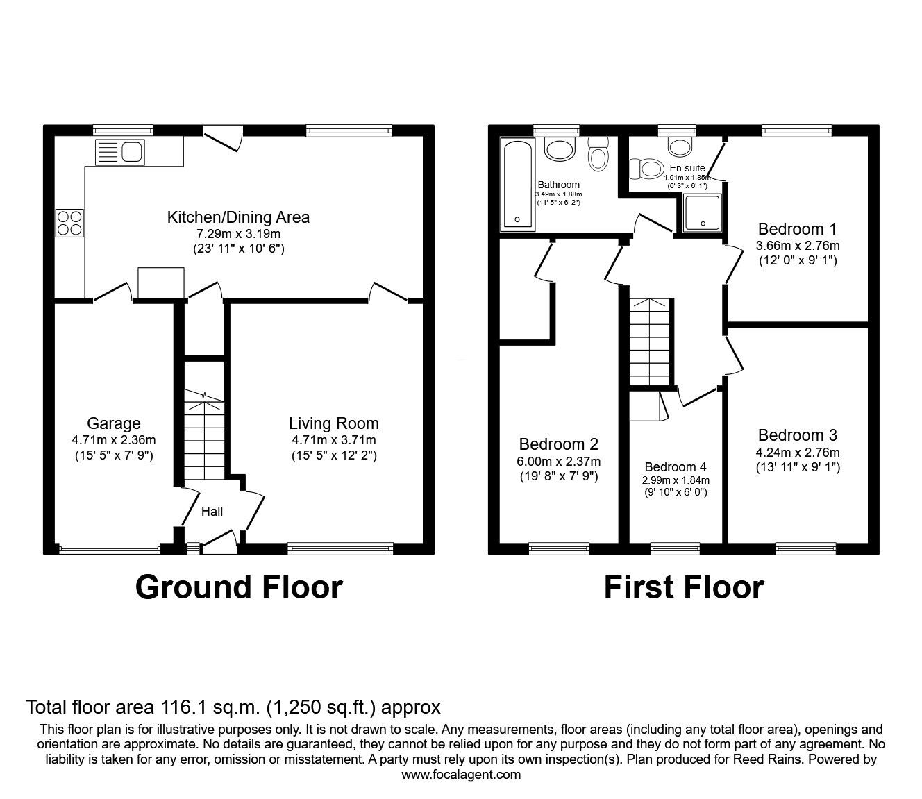 Floorplan of 4 bedroom Detached House for sale, Newton Drive, Wakefield, West Yorkshire, WF1