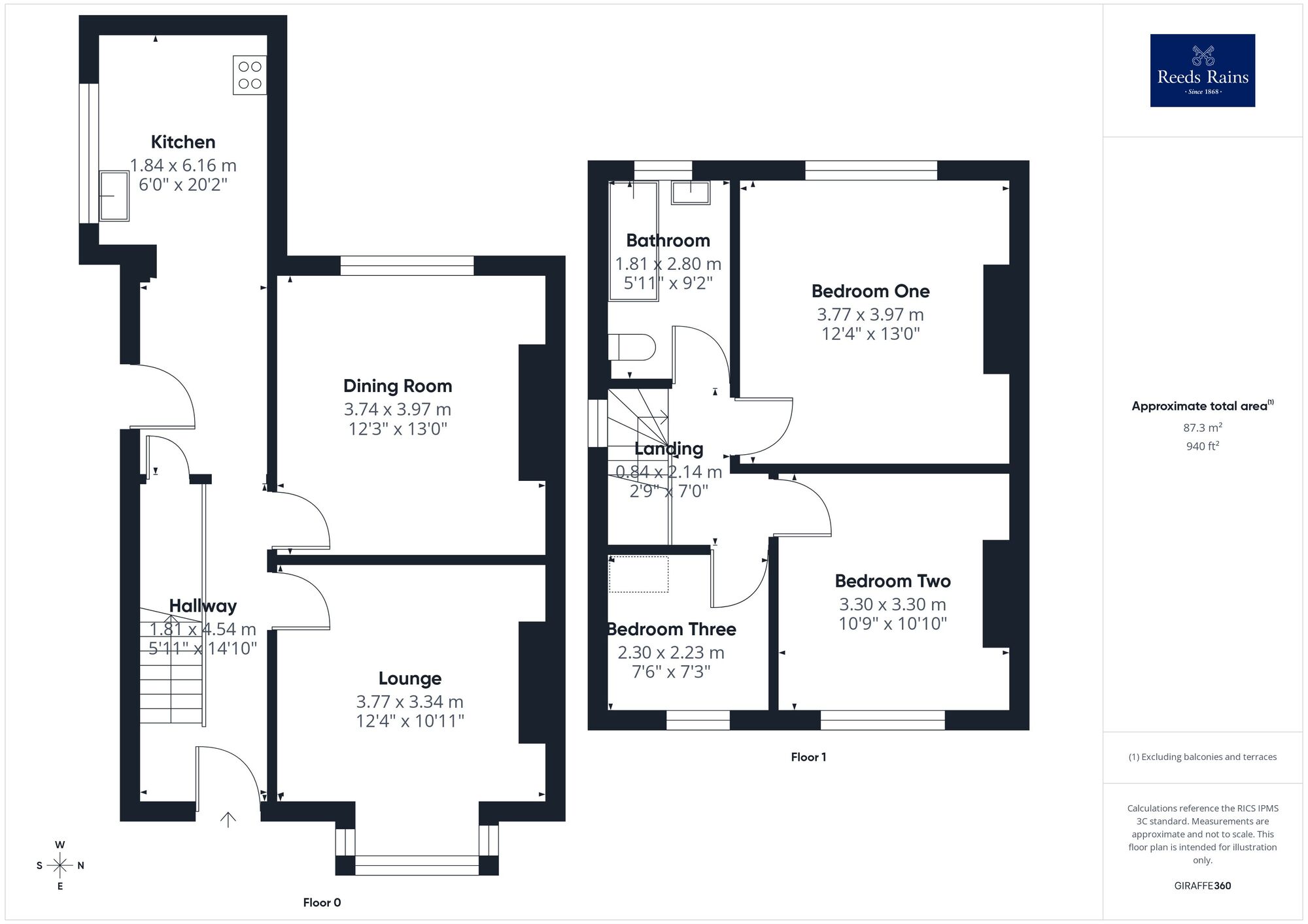 Floorplan of 3 bedroom Semi Detached House for sale, Bradford Road, Wakefield, West Yorkshire, WF1