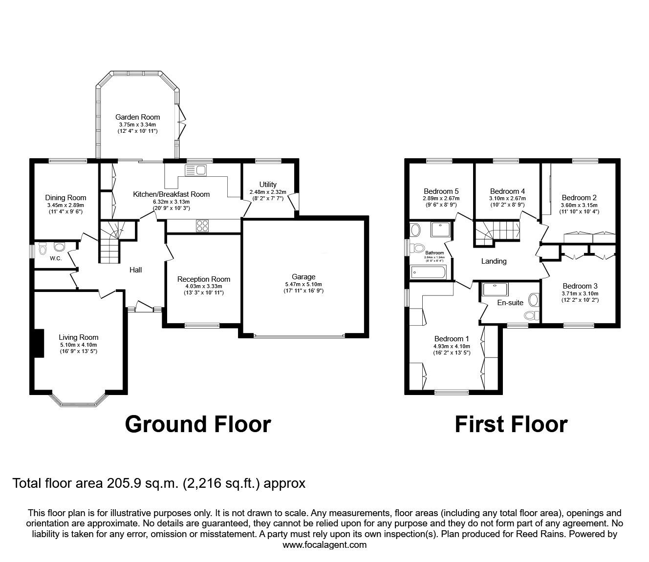 Floorplan of 5 bedroom Detached House for sale, Silcoates Avenue, Wrenthorpe, West Yorkshire, WF2