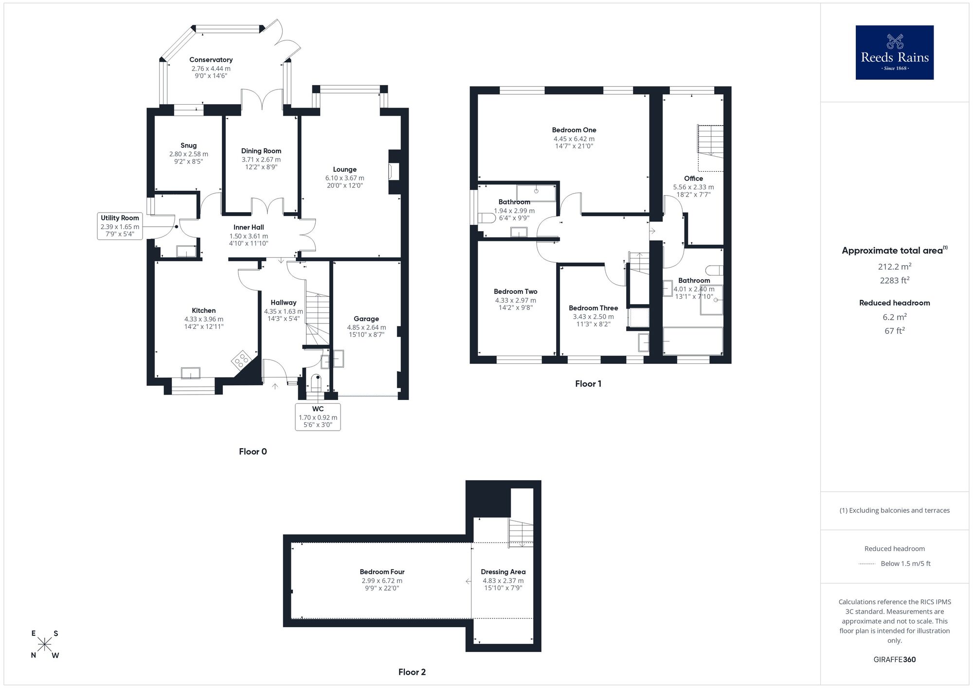 Floorplan of 4 bedroom Detached House for sale, Horbury Road, Wakefield, West Yorkshire, WF2