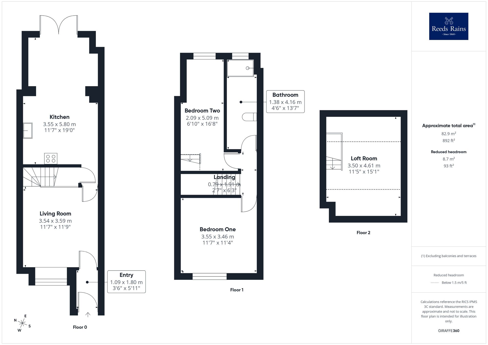 Floorplan of 2 bedroom Mid Terrace House for sale, Crayford Drive, Crofton, Wakefield, WF4