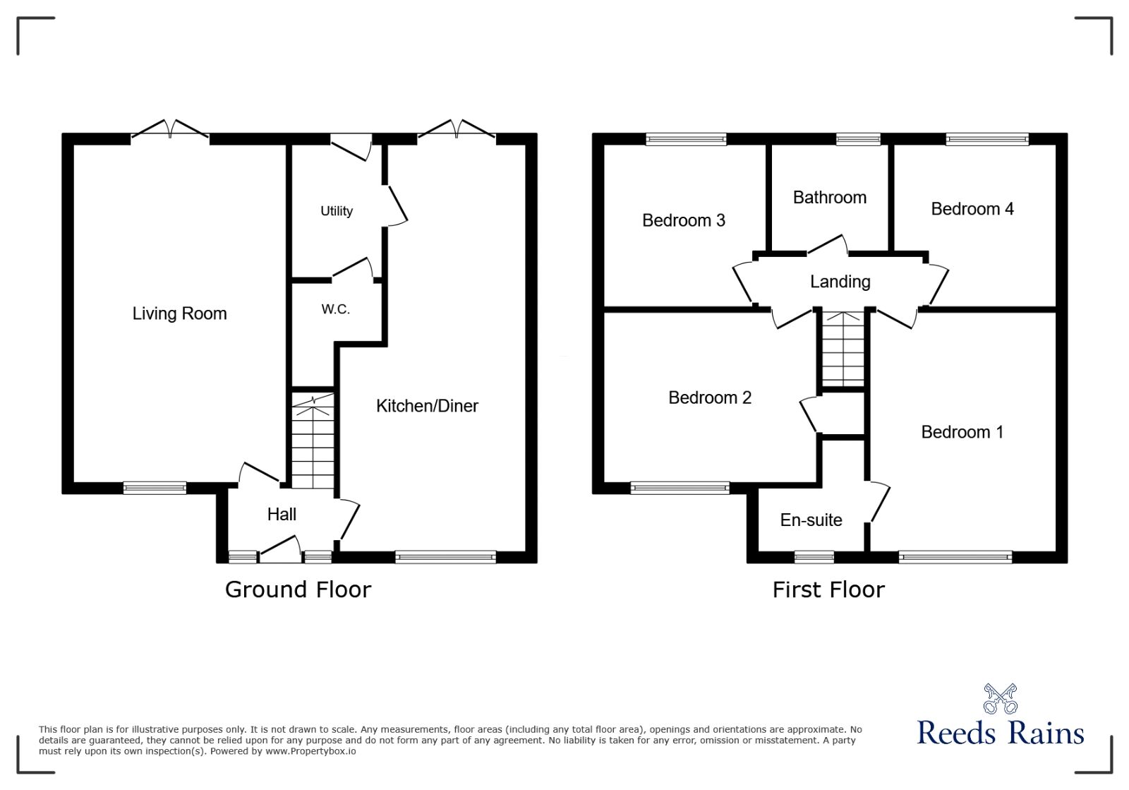Floorplan of 4 bedroom Detached House for sale, The Crimbles, Durkar, West Yorkshire, WF4