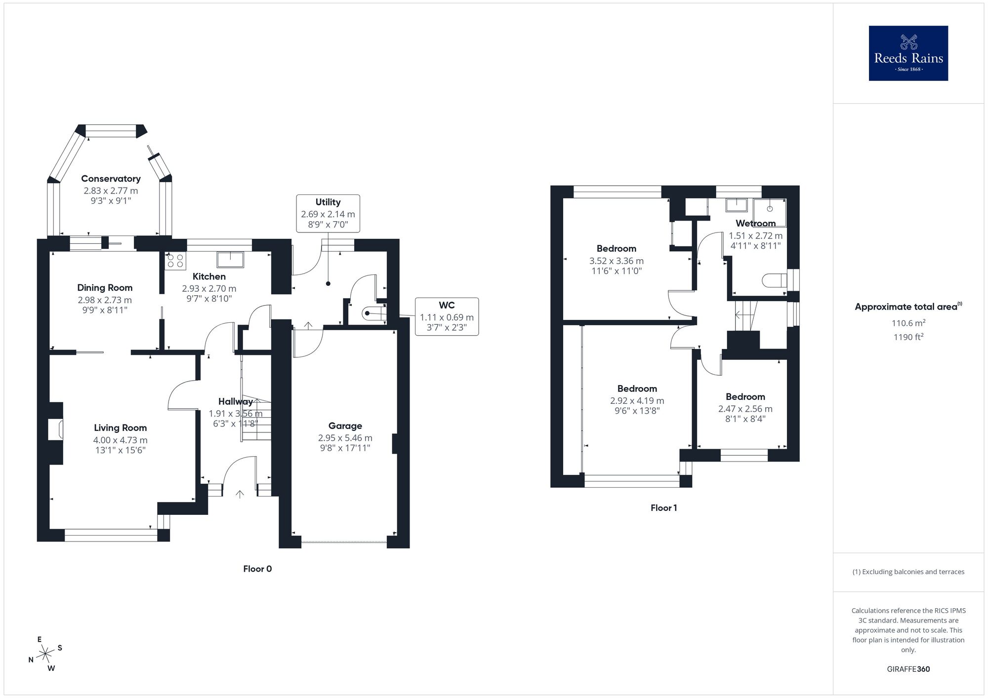 Floorplan of 3 bedroom Semi Detached House to rent, Cyprus Avenue, Wakefield, West Yorkshire, WF1