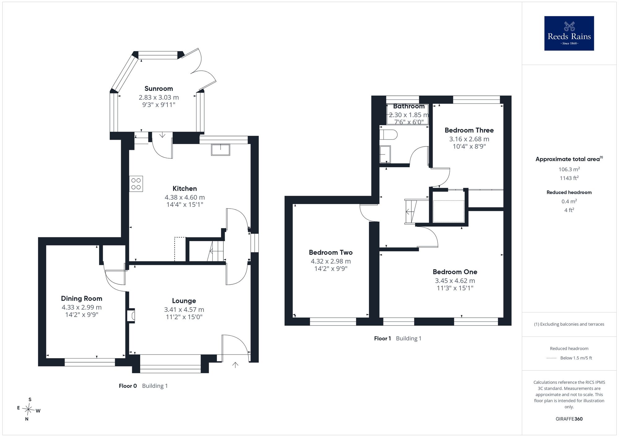 Floorplan of 3 bedroom Detached House for sale, Potters Croft, Lofthouse, West Yorkshire, WF3
