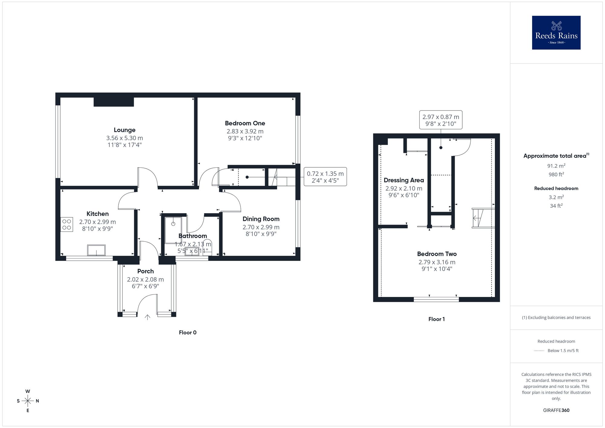 Floorplan of 2 bedroom Semi Detached Bungalow for sale, Cliff Road, Crigglestone, West Yorkshire, WF4