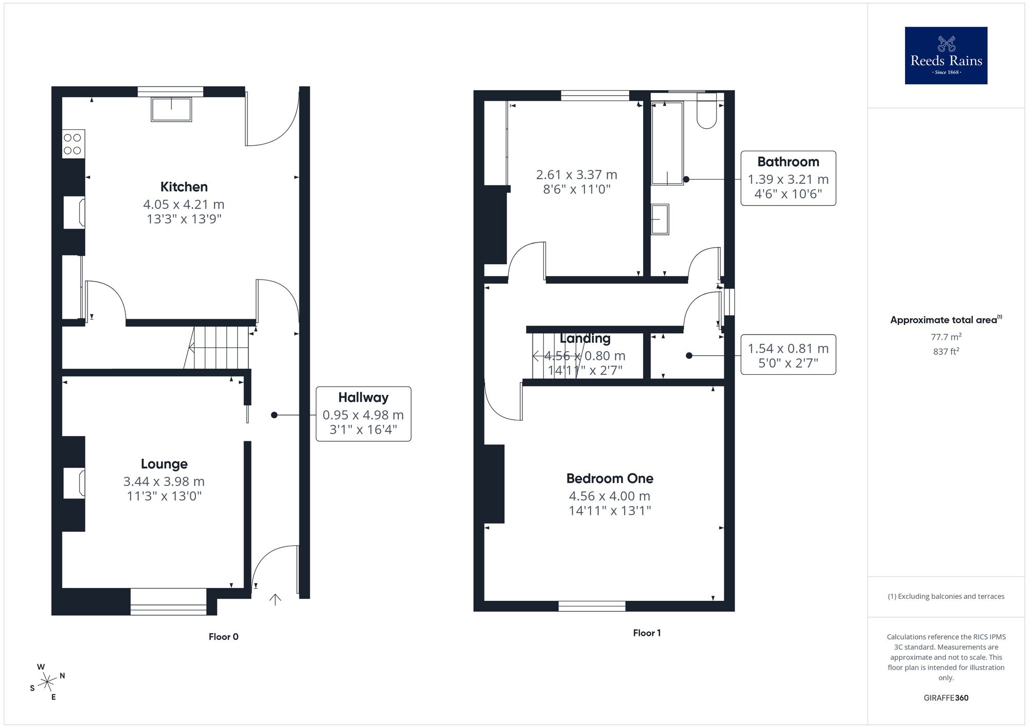 Floorplan of 2 bedroom Semi Detached House for sale, Leeds Road, Wakefield, West Yorkshire, WF1