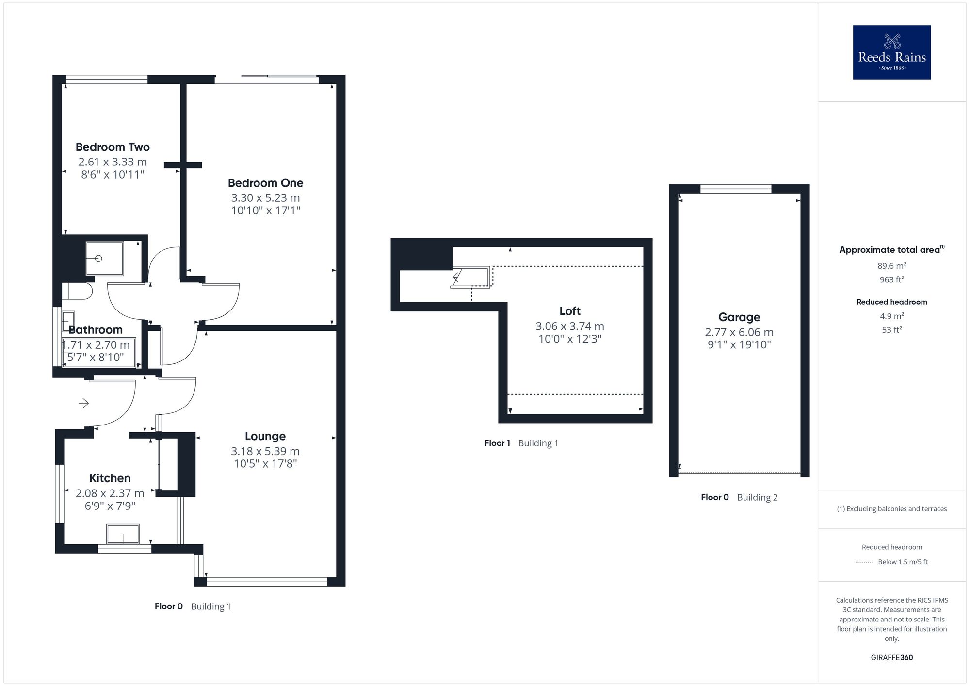 Floorplan of 2 bedroom Semi Detached Bungalow for sale, Hall Park Avenue, Crofton, West Yorkshire, WF4