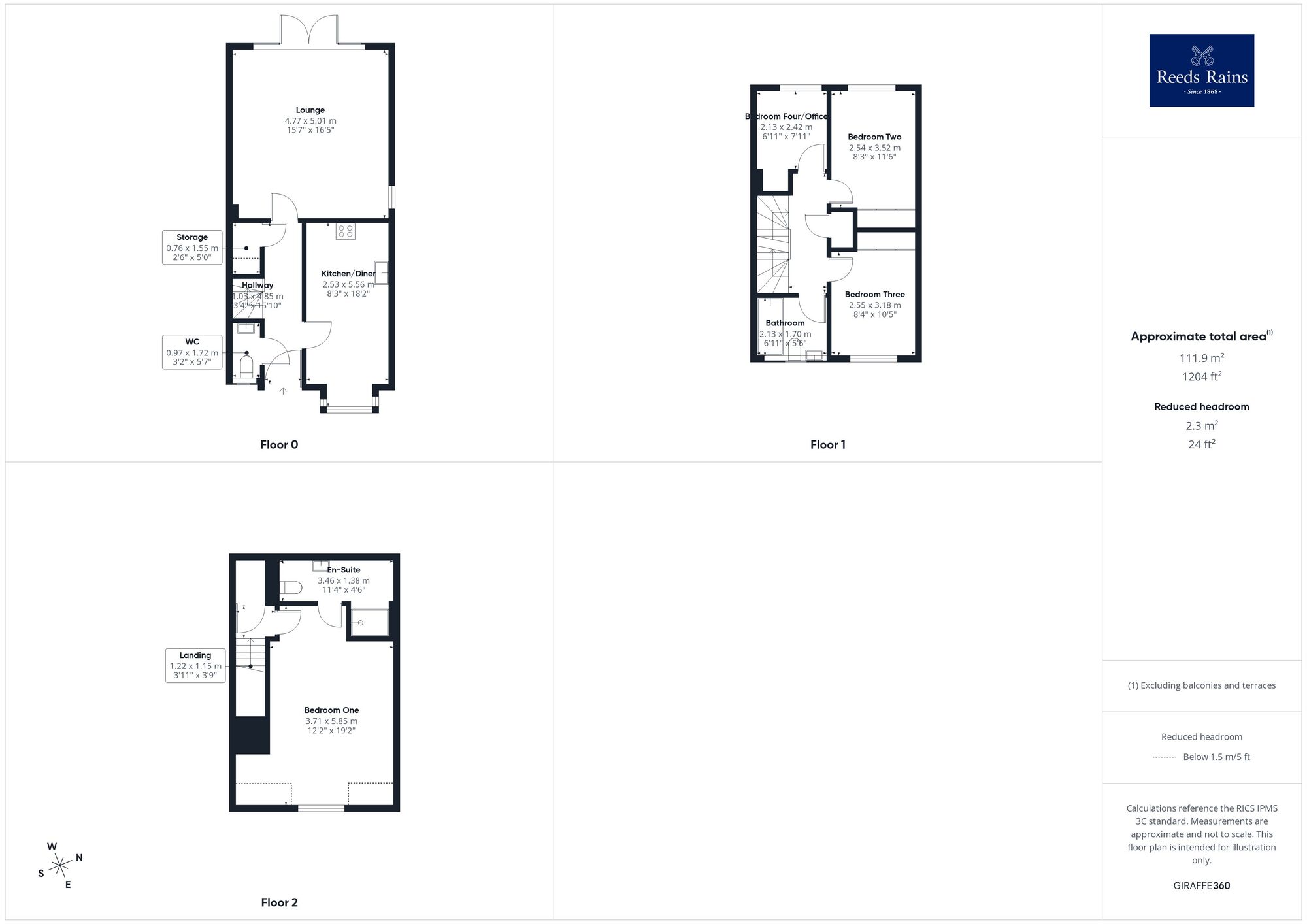Floorplan of 4 bedroom Semi Detached House for sale, Park Hill Way, Wakefield, West Yorkshire, WF1