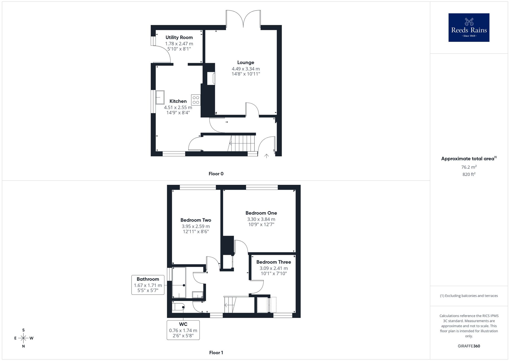 Floorplan of 3 bedroom Semi Detached House for sale, Kirkthorpe Lane, Kirkthorpe, West Yorkshire, WF1