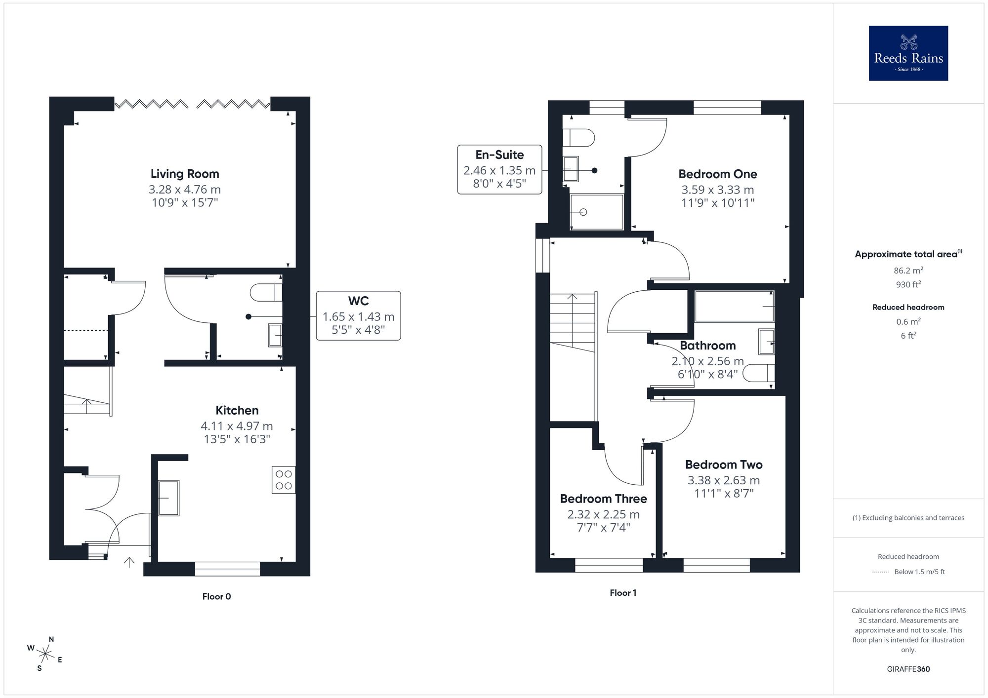 Floorplan of 3 bedroom Semi Detached House for sale, Staithes Road, Wakefield, West Yorkshire, WF1