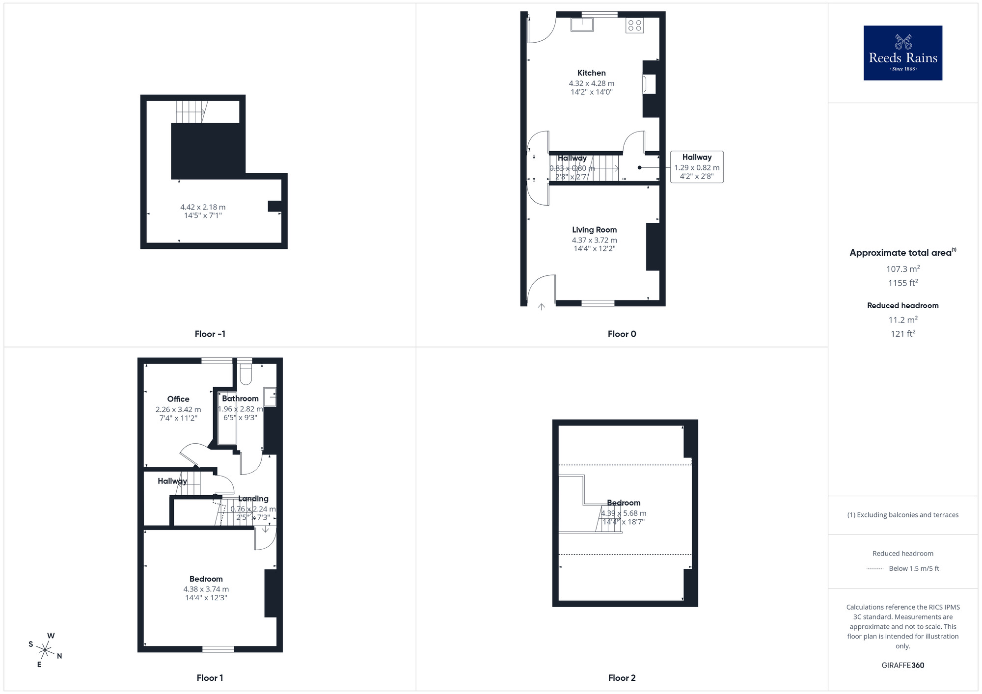 Floorplan of 3 bedroom Mid Terrace House for sale, Coach Road, Wakefield, West Yorkshire, WF1