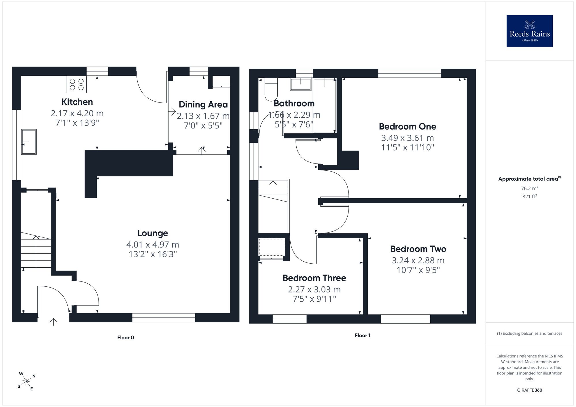 Floorplan of 3 bedroom Semi Detached House for sale, Dodworth Drive, Wakefield, West Yorkshire, WF2