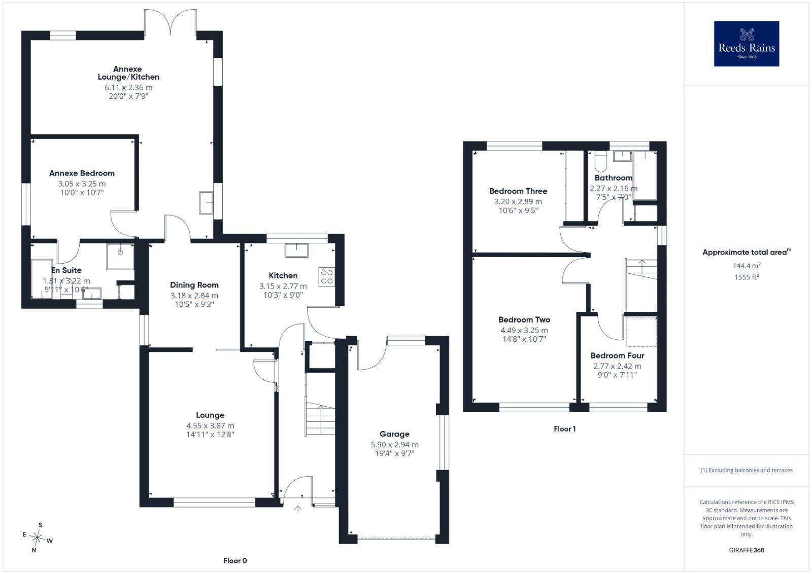 Floorplan of 4 bedroom Detached House for sale, Lyndale Drive, Wrenthorpe, West Yorkshire, WF2