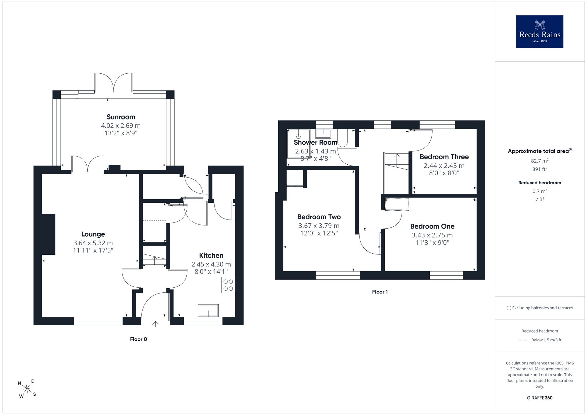 Floorplan of 3 bedroom Semi Detached House for sale, Broadway, Wakefield, West Yorkshire, WF2