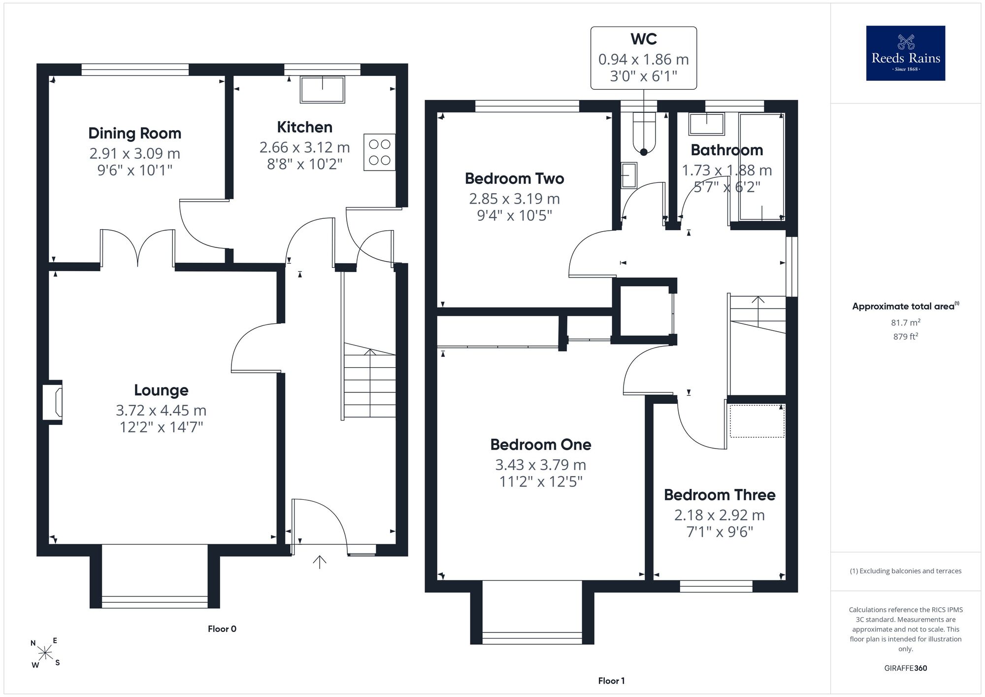 Floorplan of 3 bedroom Detached House for sale, Hopewell Way, Crigglestone, West Yorkshire, WF4