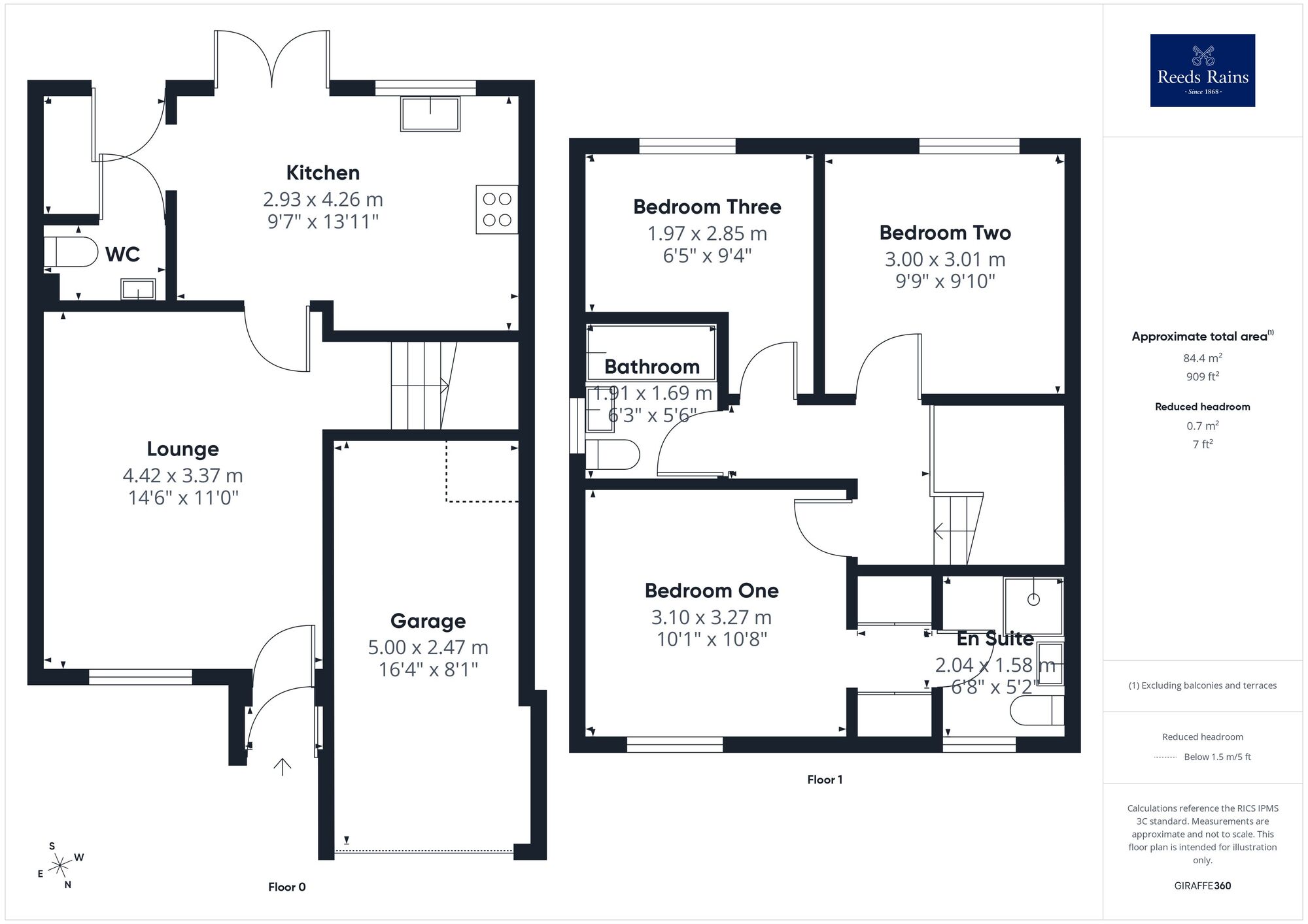 Floorplan of 3 bedroom Detached House for sale, Herbage View, Crofton, West Yorkshire, WF4