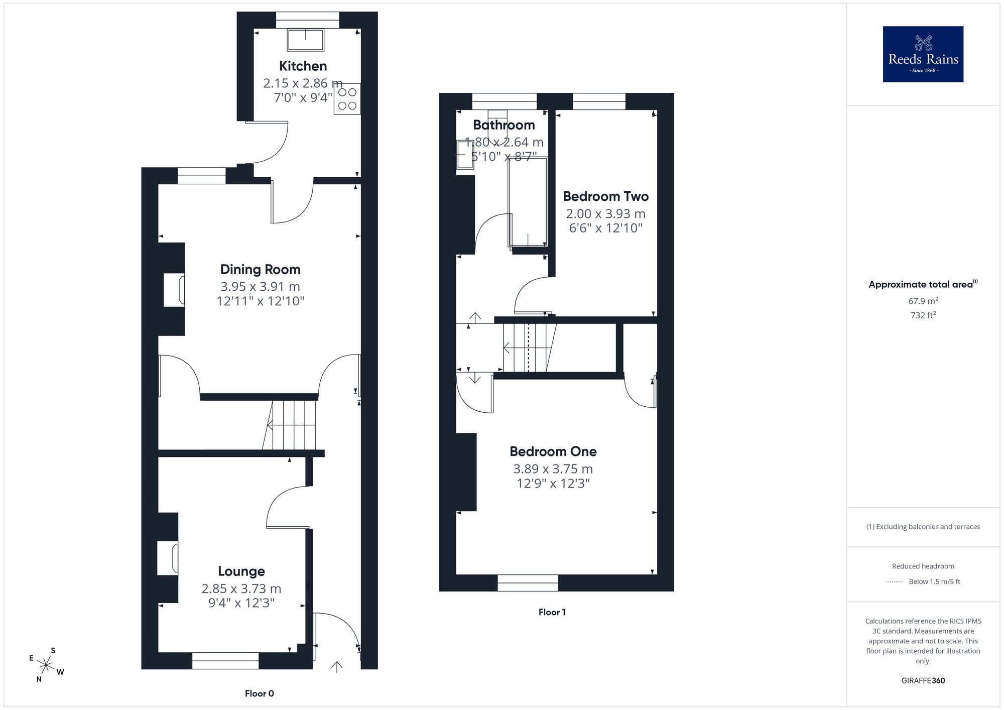 Floorplan of 2 bedroom Mid Terrace House for sale, King Street, Normanton, West Yorkshire, WF6