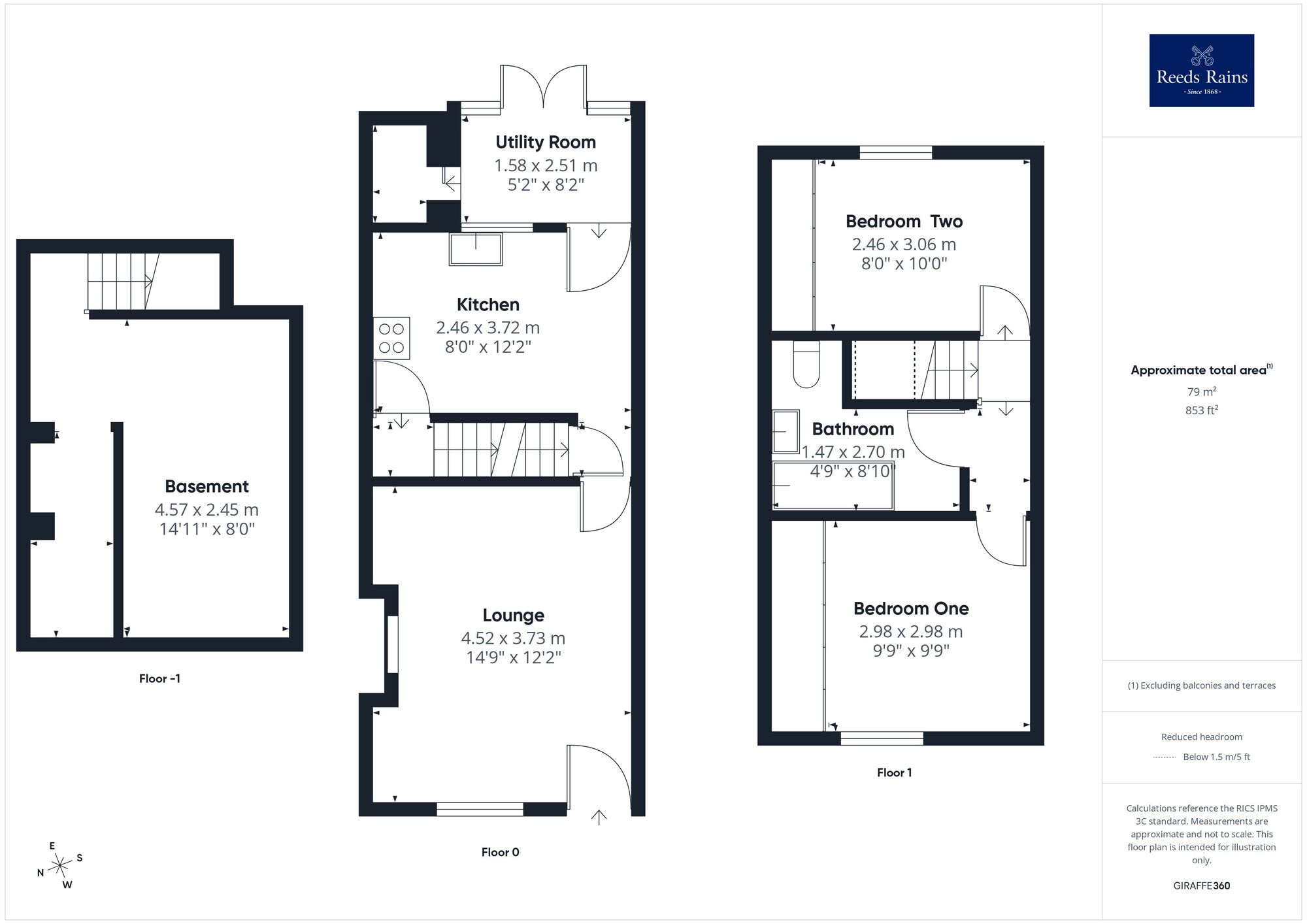 Floorplan of 2 bedroom Mid Terrace House for sale, Manor Road, Wakefield, West Yorkshire, WF2