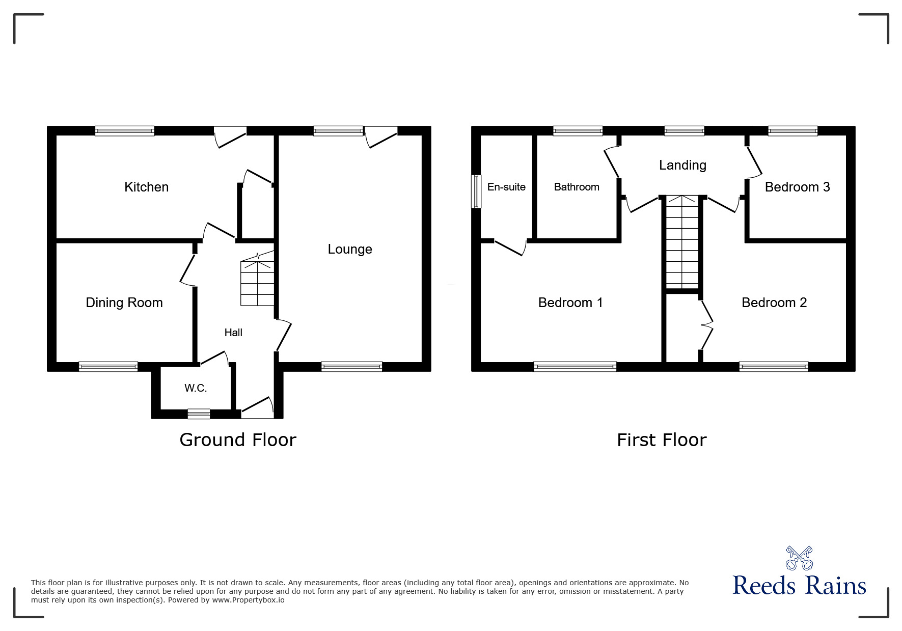 Floorplan of 3 bedroom Detached House for sale, Castle Meadows, Hall Green, West Yorkshire, WF4