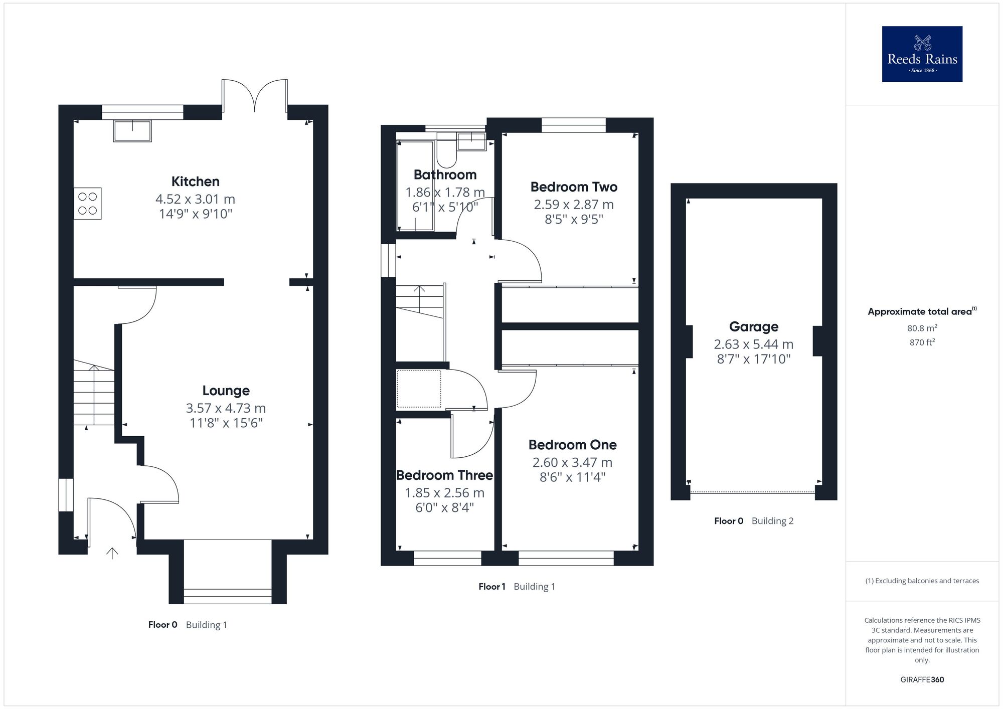 Floorplan of 3 bedroom Semi Detached House for sale, Owlett Mead Close, Thorpe, West Yorkshire, WF3