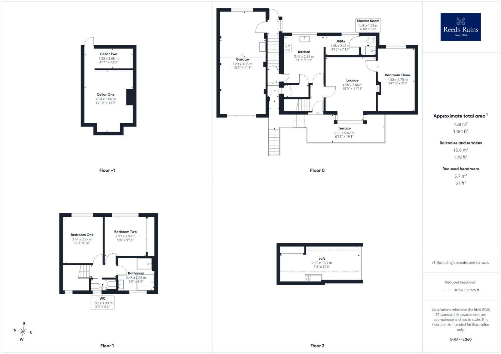 Floorplan of 3 bedroom Detached House for sale, Hollin Lane, Crigglestone, West Yorkshire, WF4