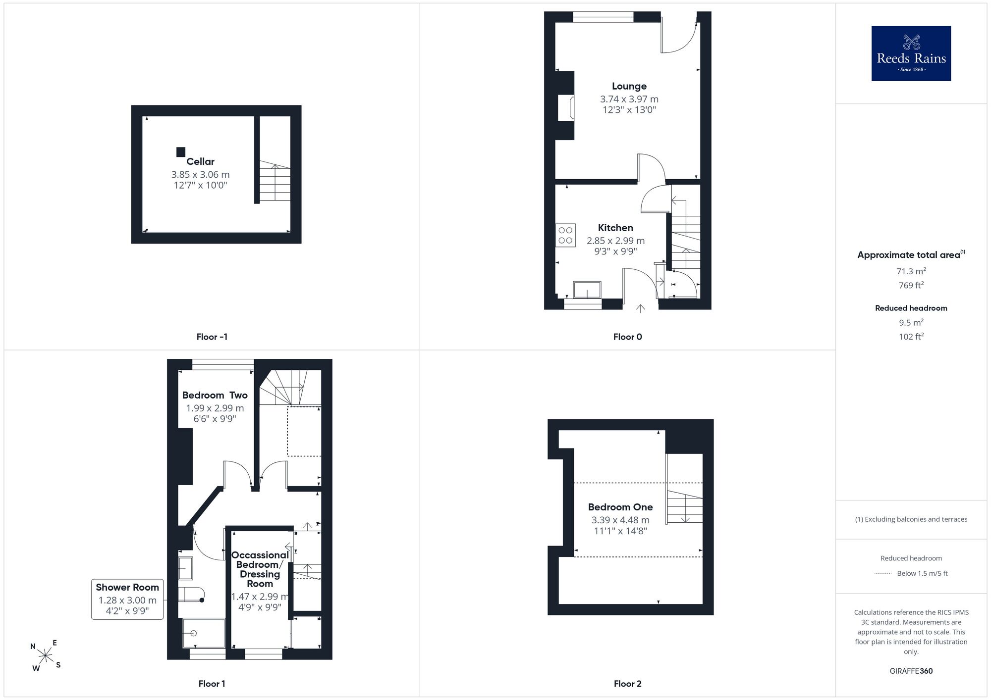 Floorplan of 2 bedroom Mid Terrace House for sale, Garden Row, Crofton, West Yorkshire, WF4
