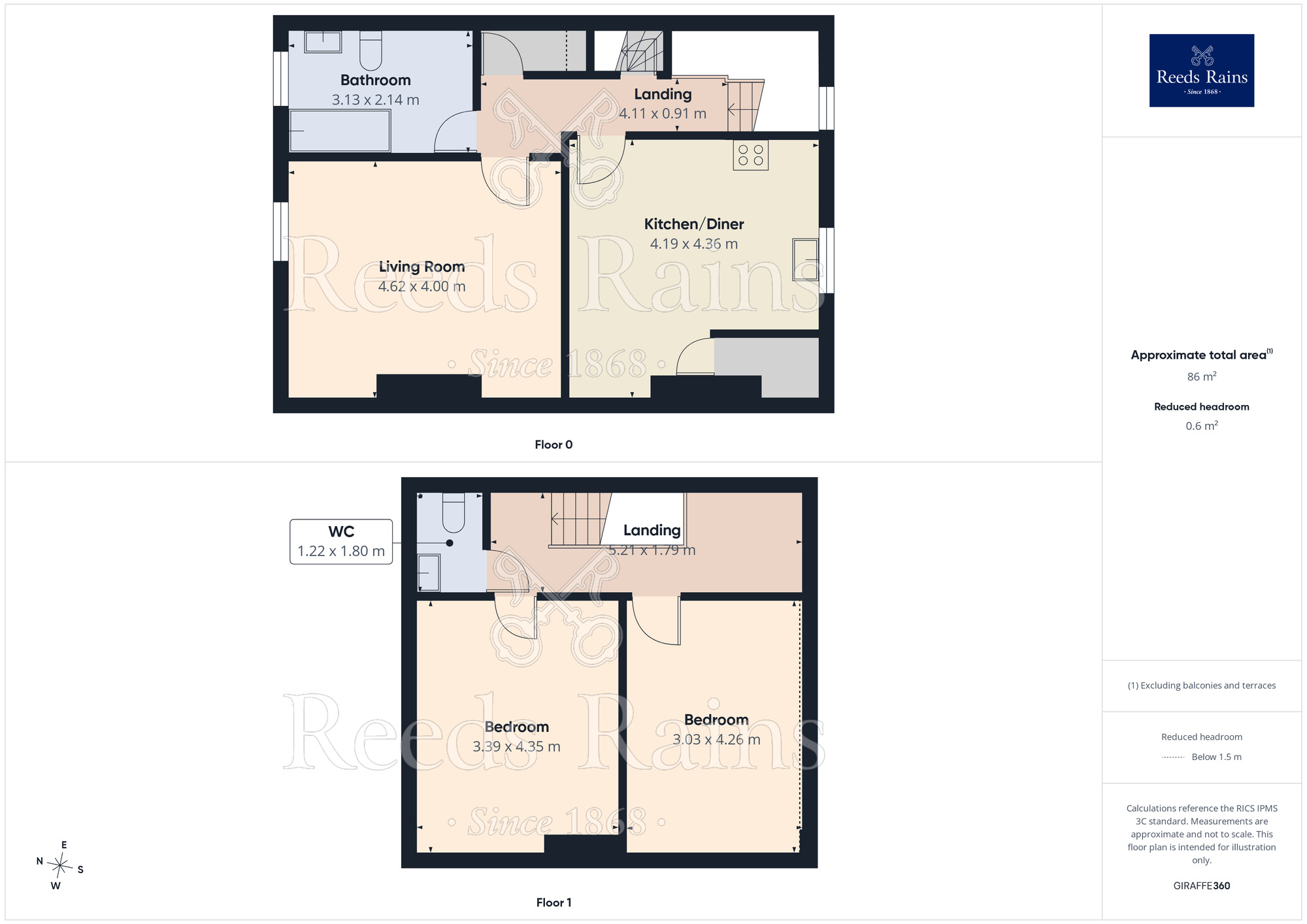 Floorplan of 2 bedroom Flat to rent, Arundel Street, Wakefield, West Yorkshire, WF1