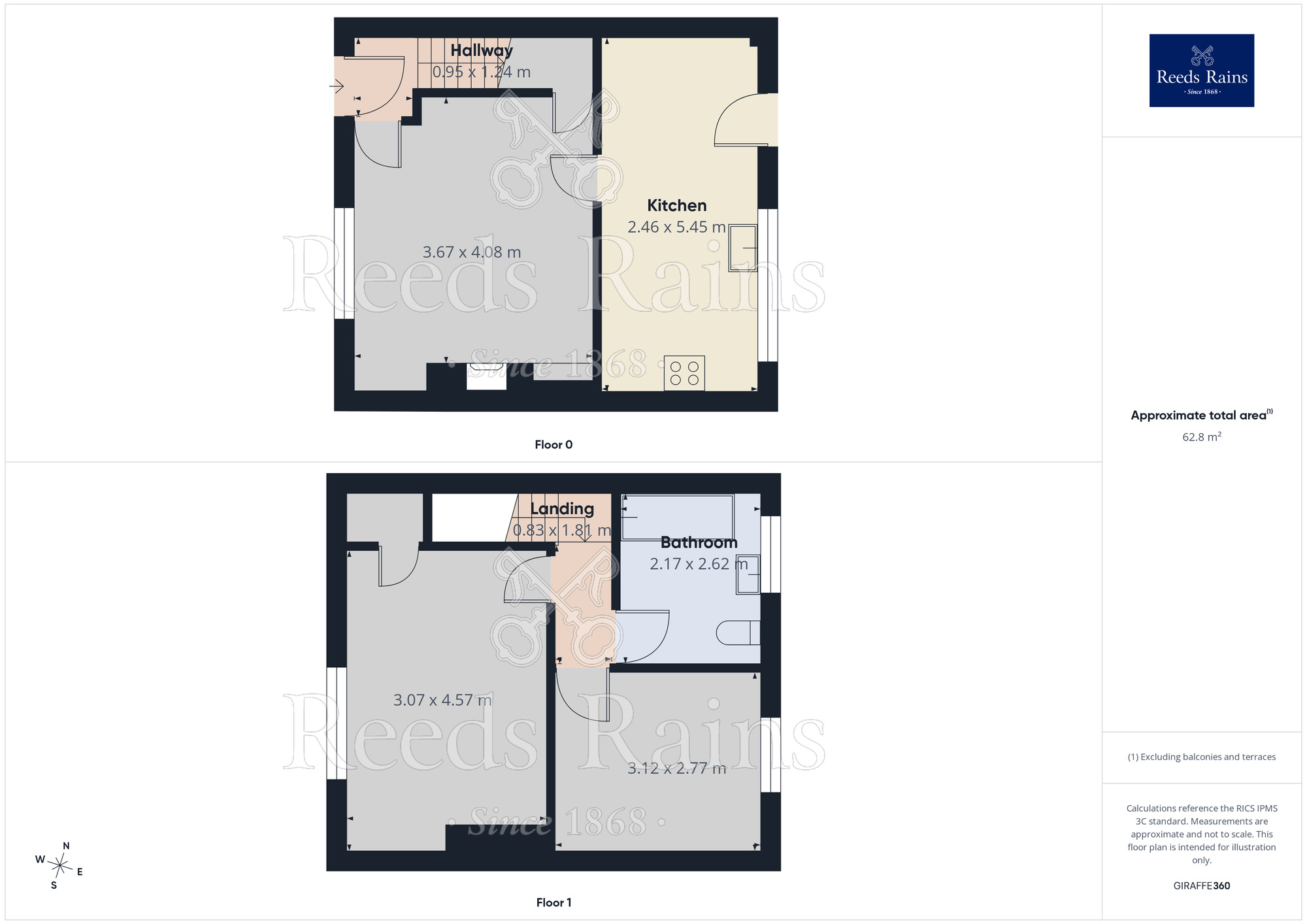 Floorplan of 2 bedroom Mid Terrace House for sale, School Street, Upton, West Yorkshire, WF9