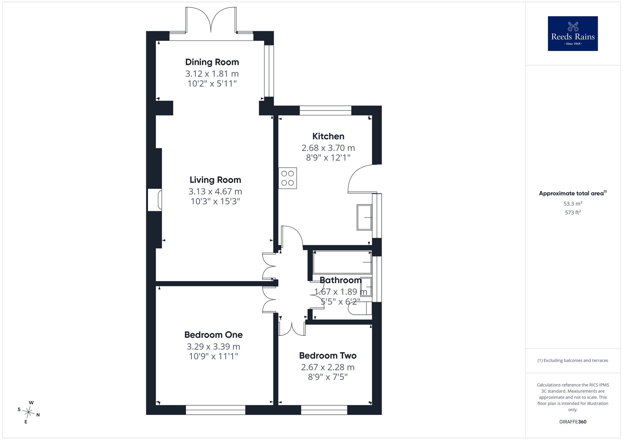 Floorplan of 2 bedroom Semi Detached Bungalow for sale, Thorne Close, Normanton, West Yorkshire, WF6