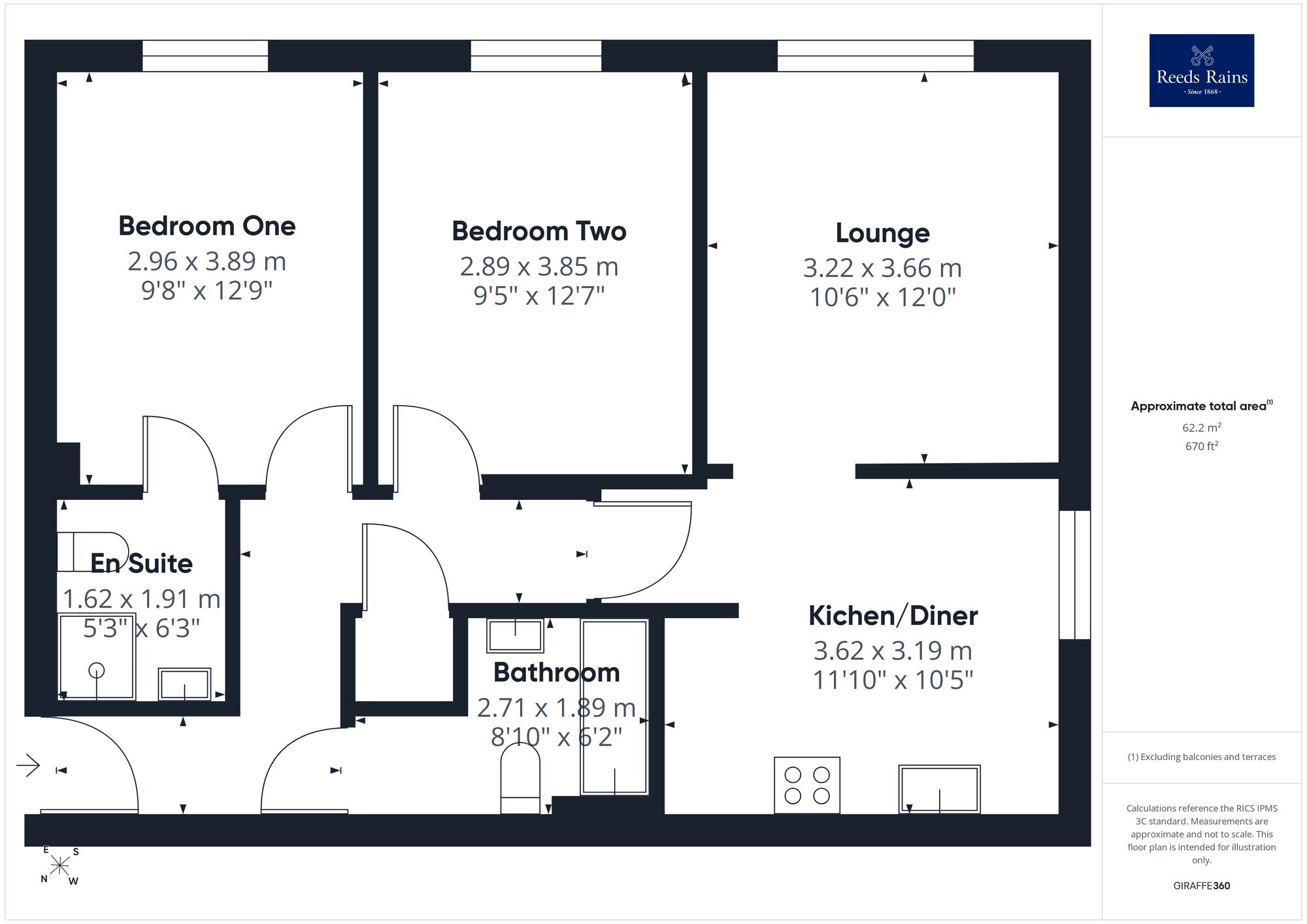 Floorplan of 2 bedroom Flat for sale, Scampston Drive, East Ardsley, West Yorkshire, WF3