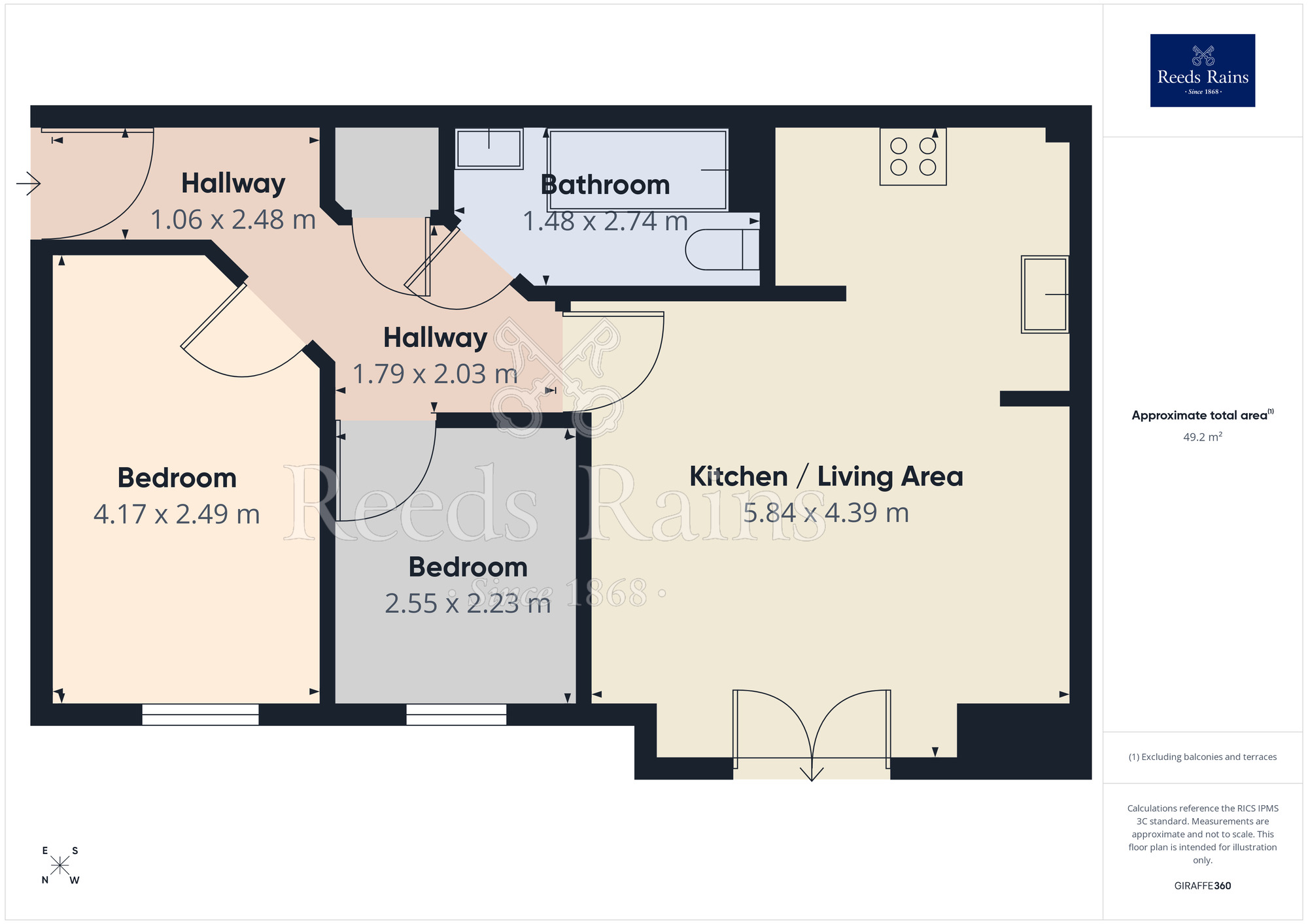 Floorplan of 2 bedroom Flat to rent, Micklewait Avenue, Crigglestone, West Yorkshire, WF4