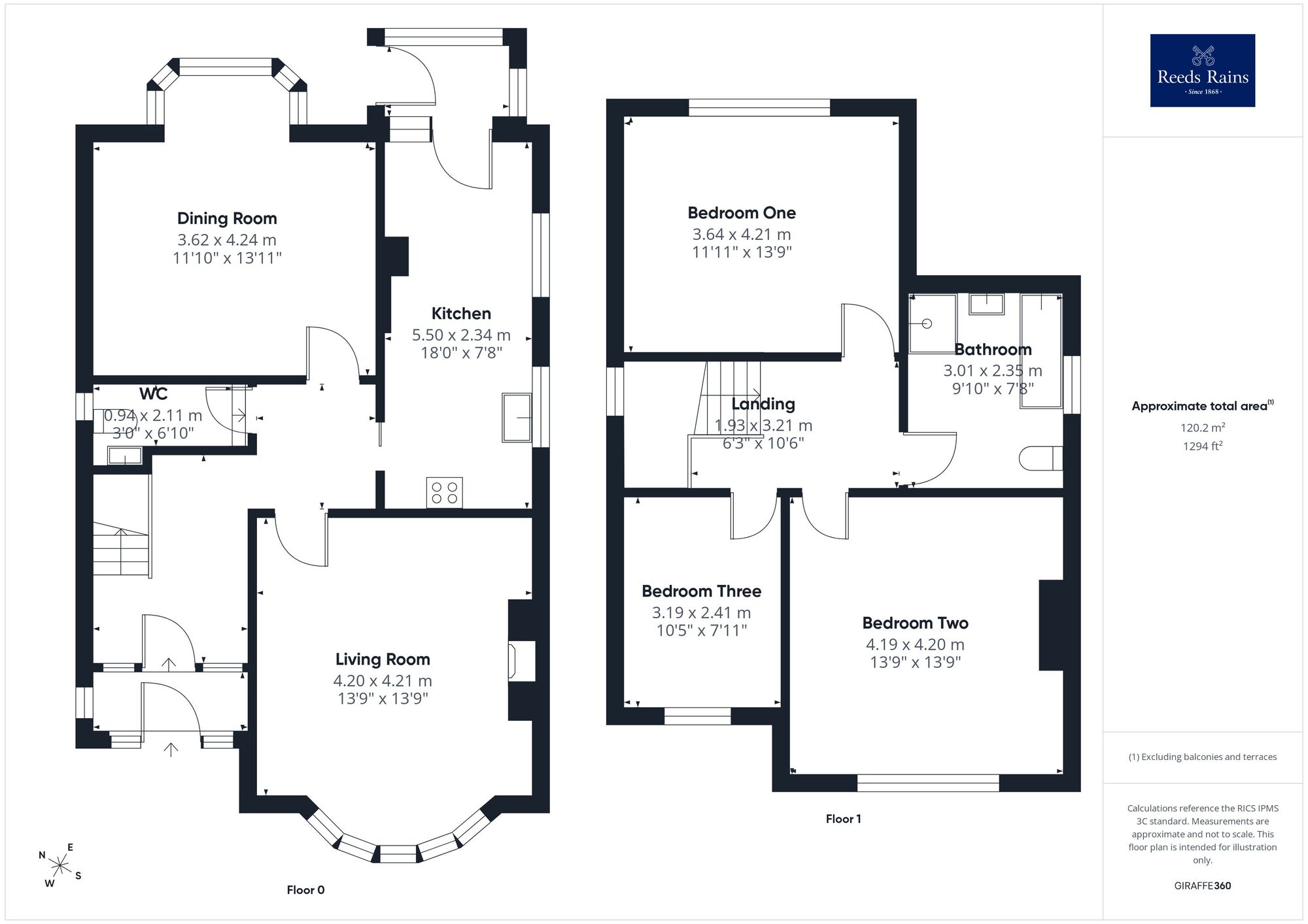 Floorplan of 3 bedroom Detached House for sale, Bradford Road, Wakefield, West Yorkshire, WF1