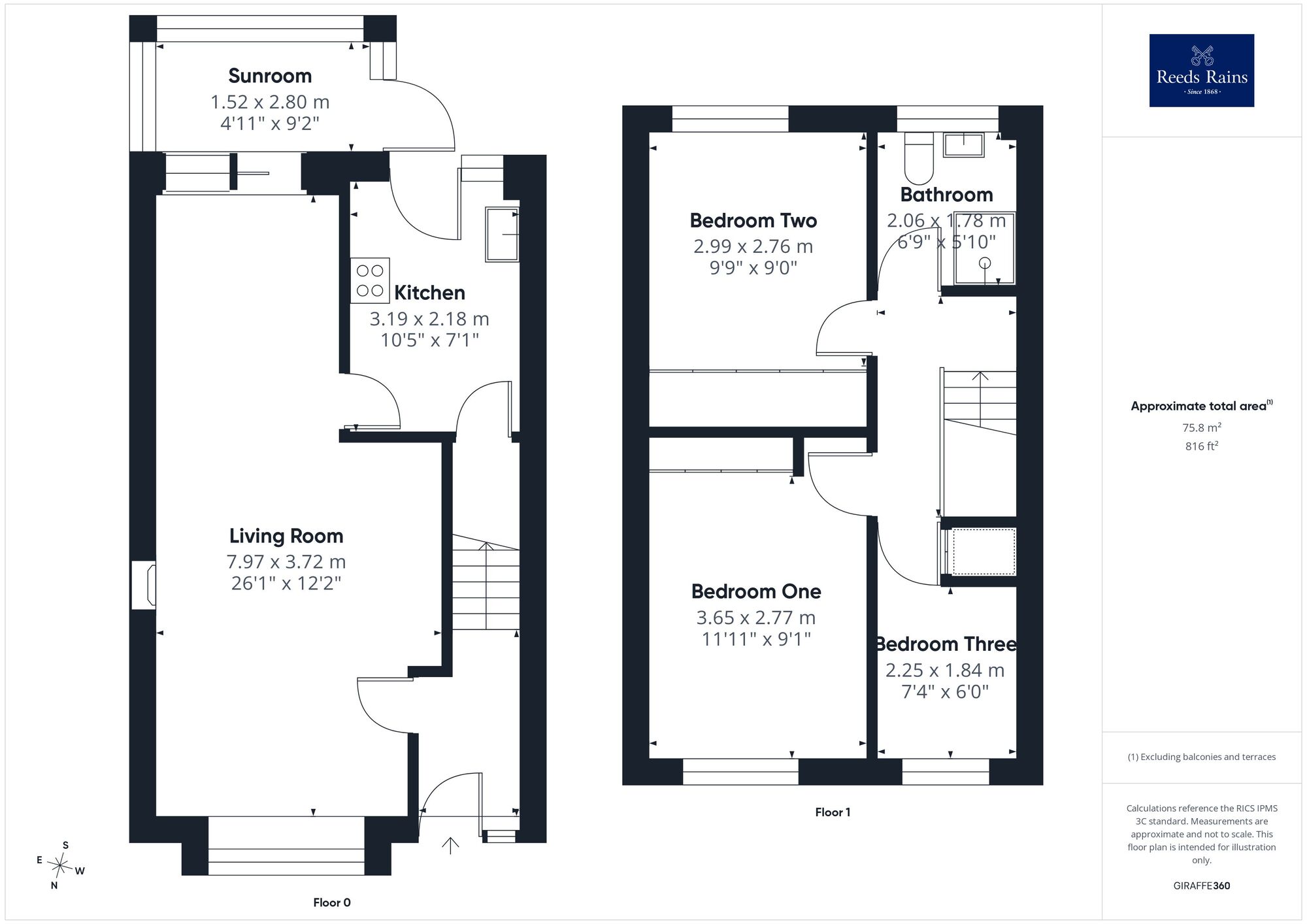 Floorplan of 3 bedroom Detached House for sale, Newton Drive, Wakefield, West Yorkshire, WF1