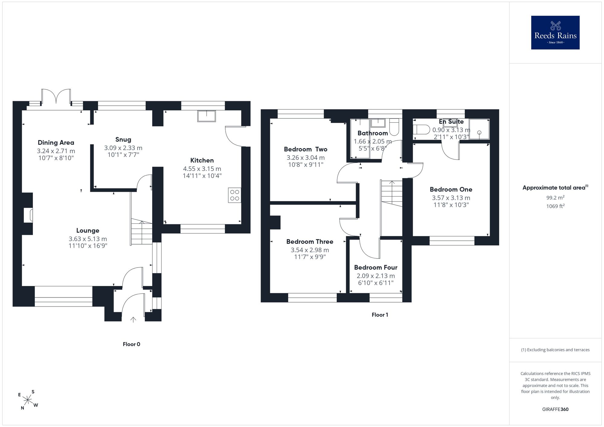 Floorplan of 4 bedroom Semi Detached House for sale, Manor Crescent, Walton, West Yorkshire, WF2