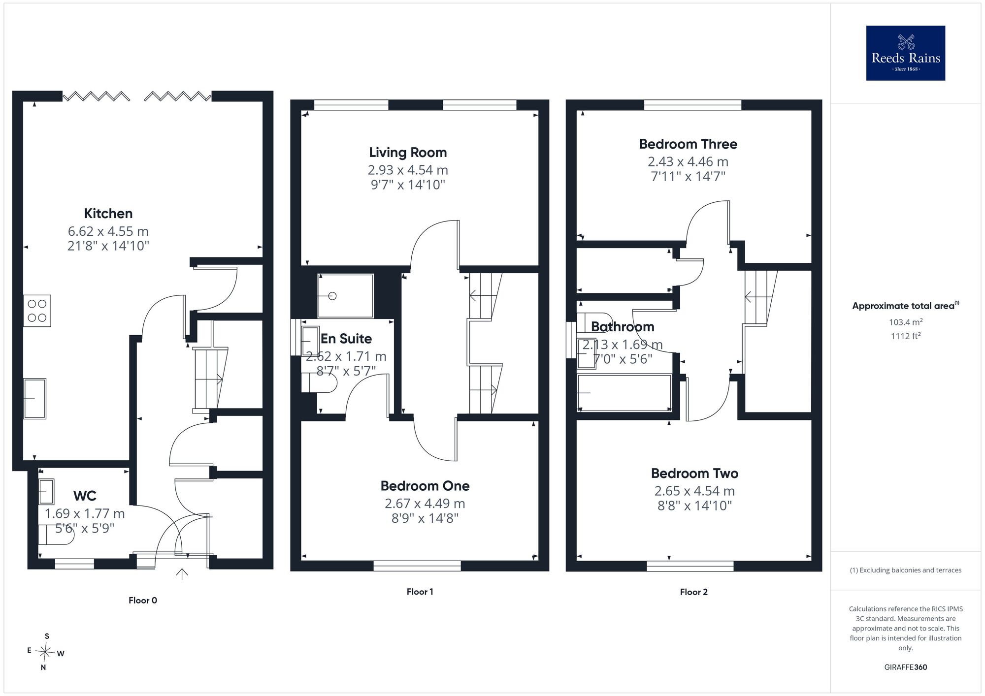 Floorplan of 3 bedroom Semi Detached House for sale, Staithes Road, Wakefield, West Yorkshire, WF1
