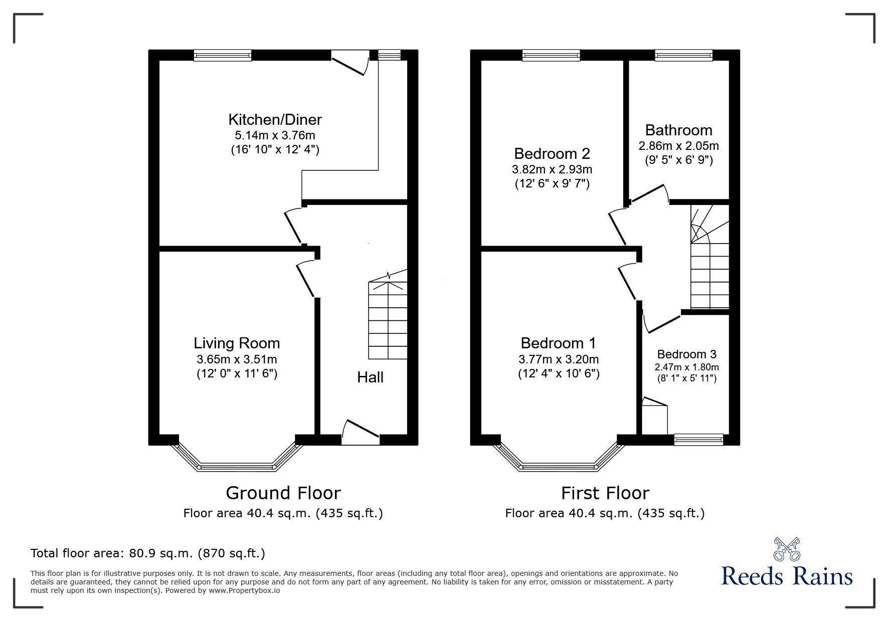 Floorplan of 3 bedroom Mid Terrace House for sale, Cecil Street, Liverpool, Merseyside, L15
