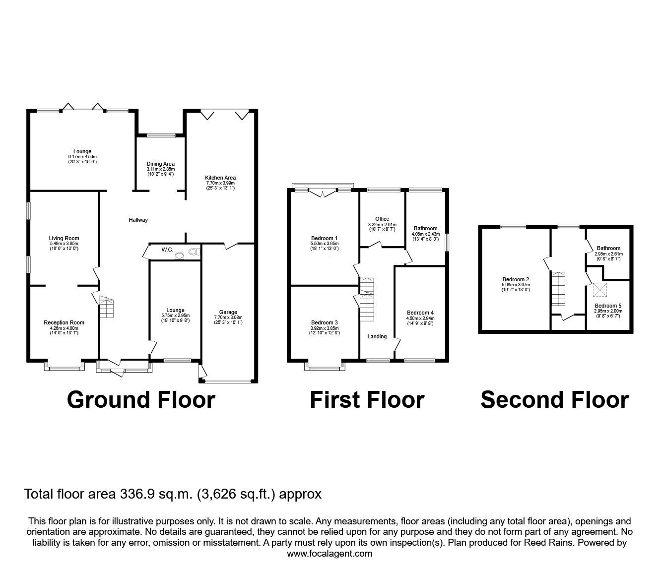 Floorplan of 6 bedroom Detached House for sale, Martlett Road, Liverpool, Merseyside, L12