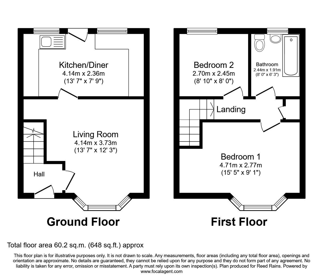 Floorplan of 2 bedroom Mid Terrace House to rent, Empress Road, Anfield, Merseyside, L6