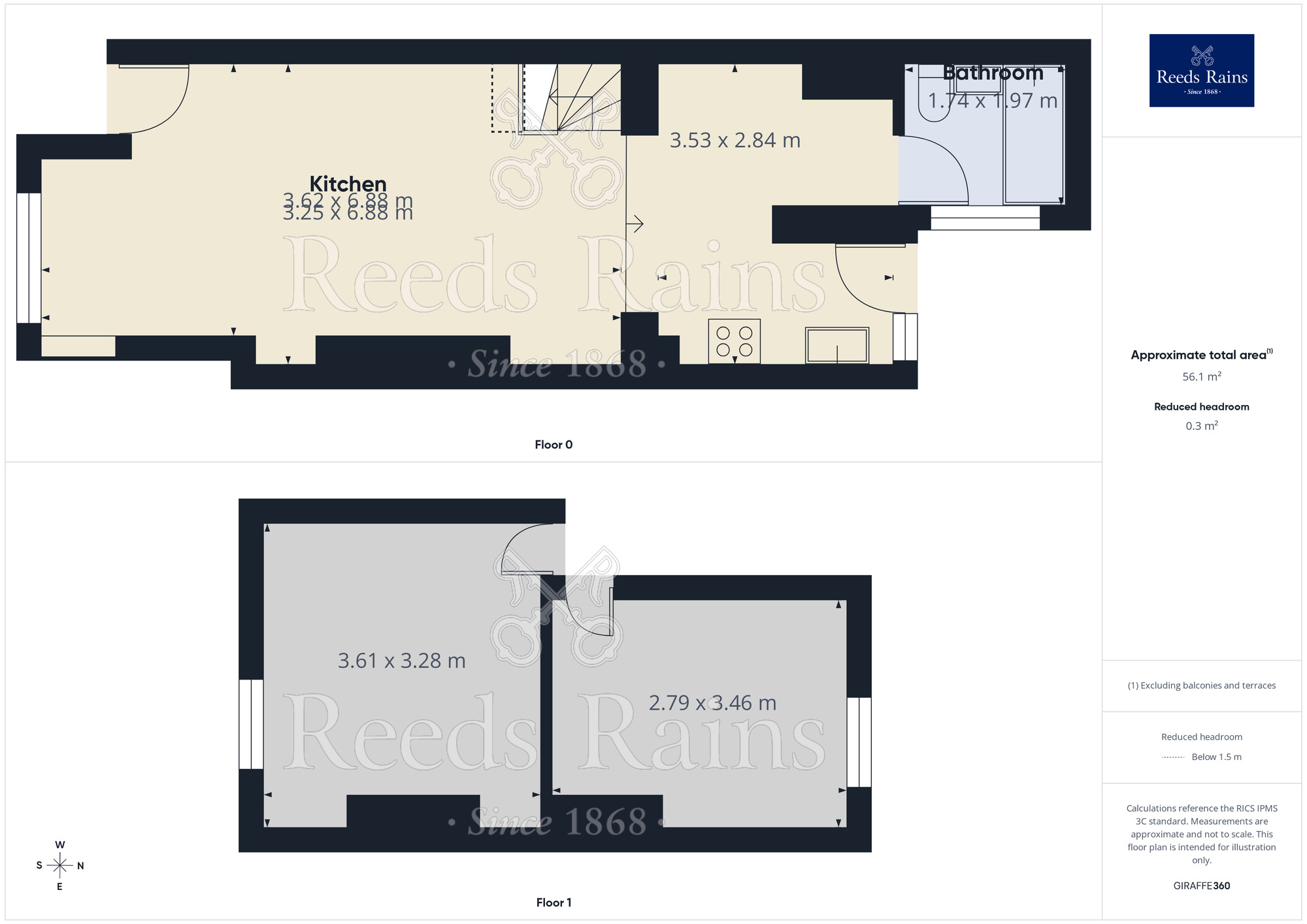 Floorplan of 2 bedroom Mid Terrace House to rent, Oceanic Road, Liverpool, Merseyside, L13