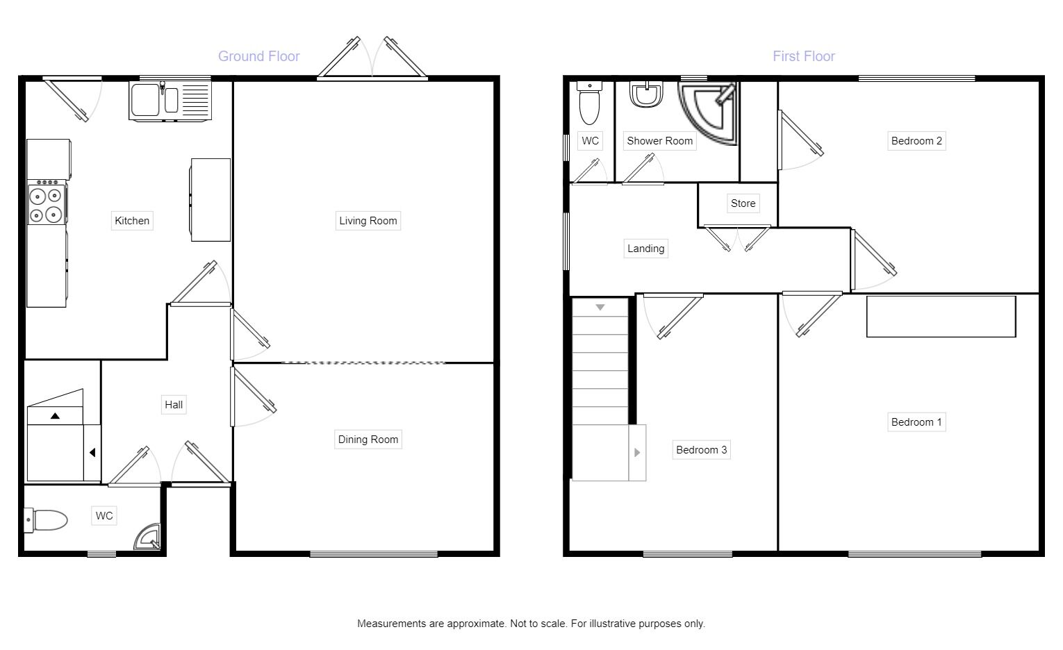 Floorplan of 3 bedroom Semi Detached House for sale, Hewitson Road, Liverpool, Merseyside, L13