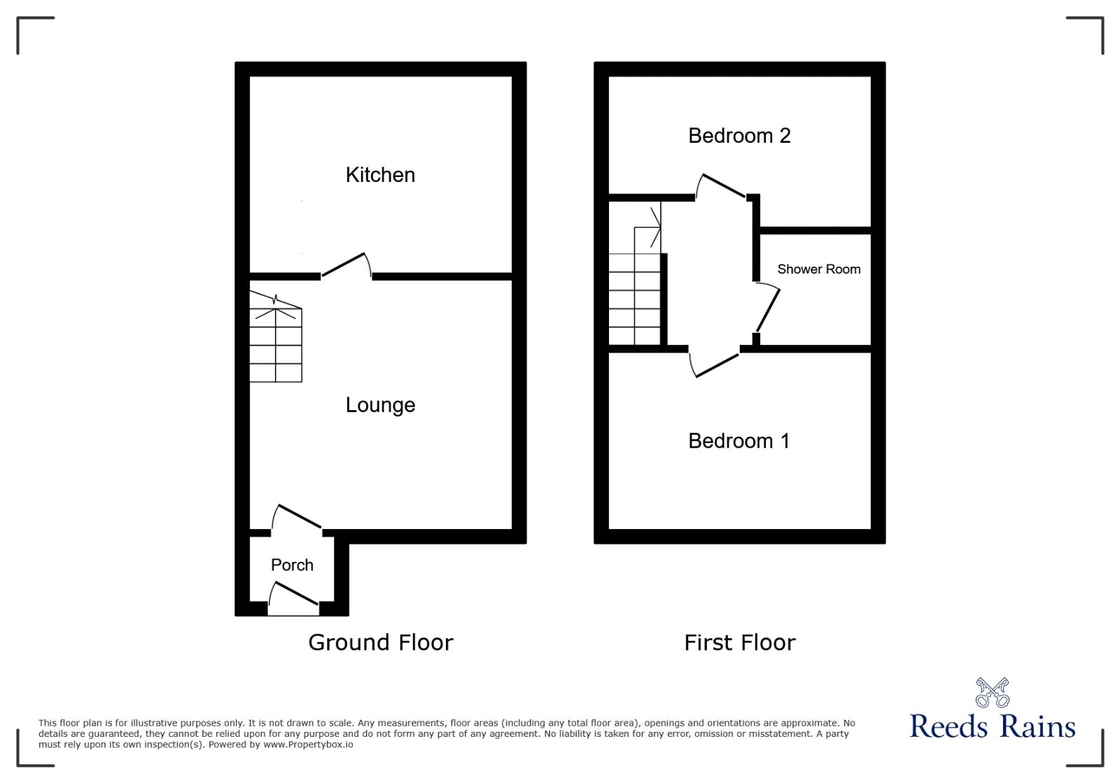 Floorplan of 2 bedroom Mid Terrace House to rent, Cardigan Way, Liverpool, Merseyside, L6