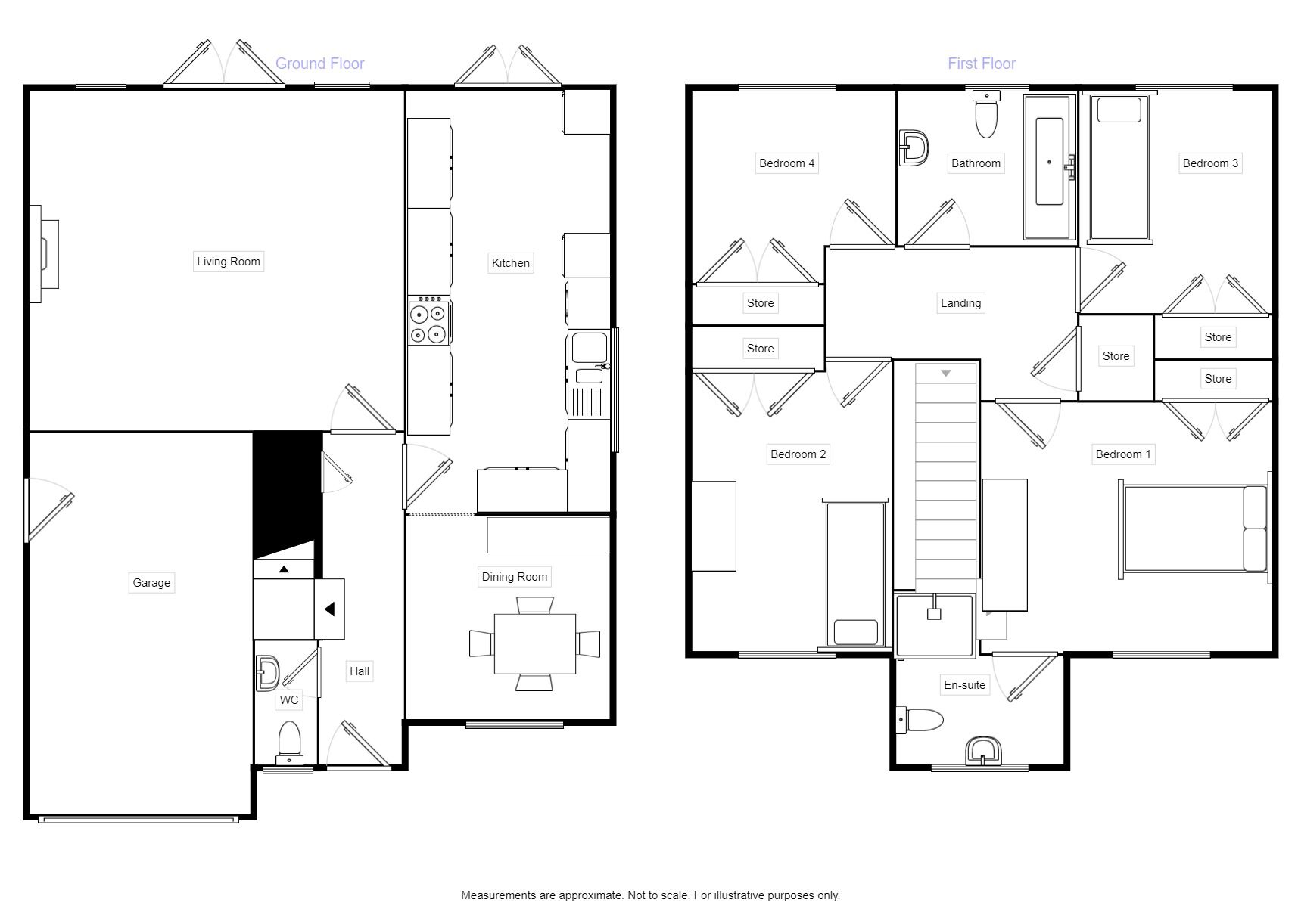 Floorplan of 4 bedroom Detached House for sale, Corporal Way, Liverpool, Merseyside, L12