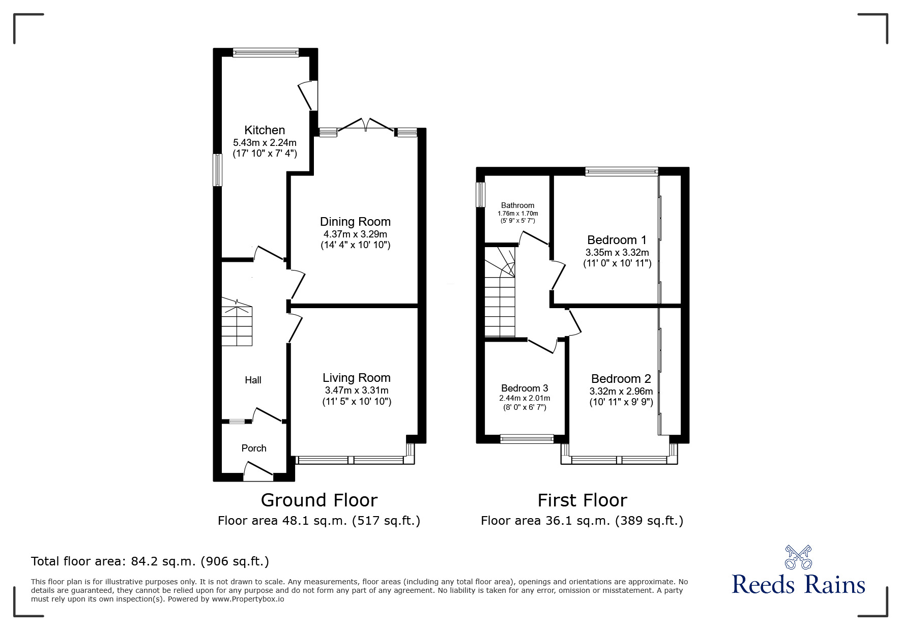 Floorplan of 3 bedroom Semi Detached House for sale, Regent Avenue, Broadgreen, Merseyside, L14