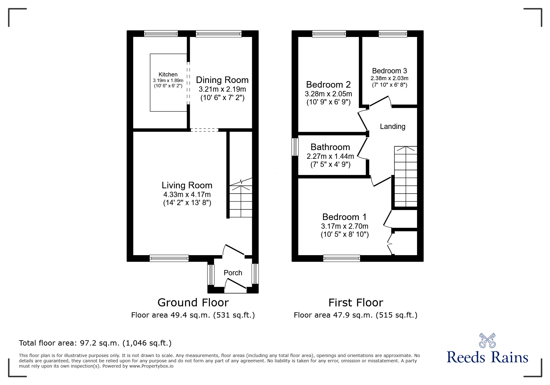Floorplan of 3 bedroom Semi Detached House for sale, Storrington Avenue, Liverpool, Merseyside, L11